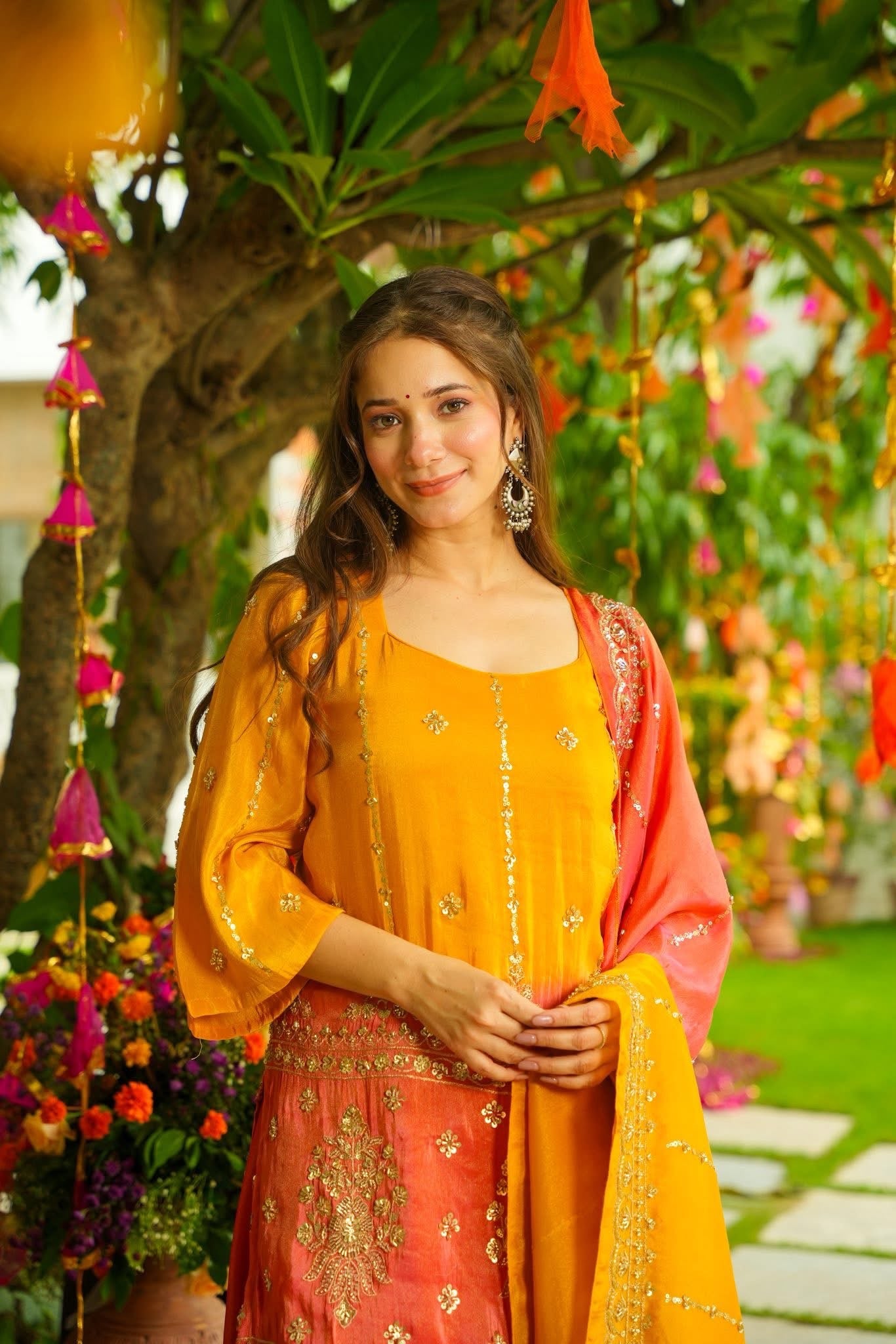 Kesari Mirage Cosmos Sharara Set