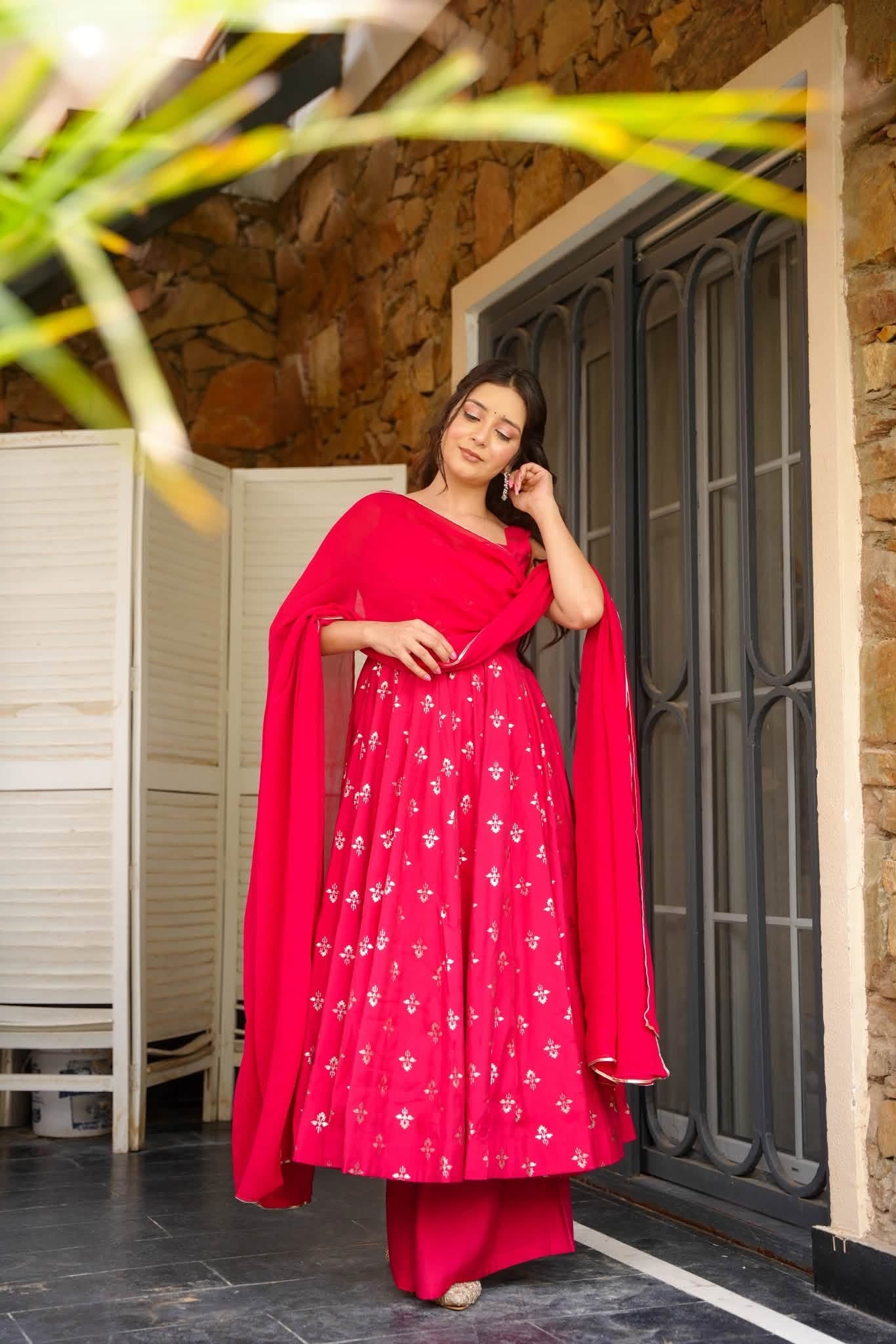 Yamika Cotton Anarkali Suit Set