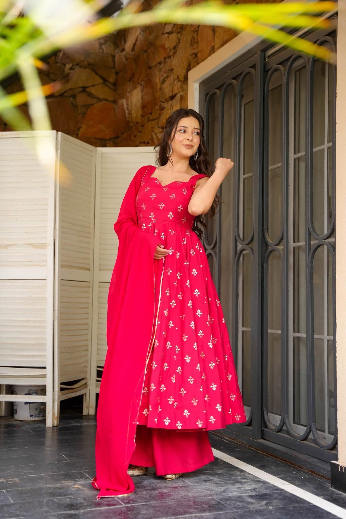 Yamika Cotton Anarkali Suit Set