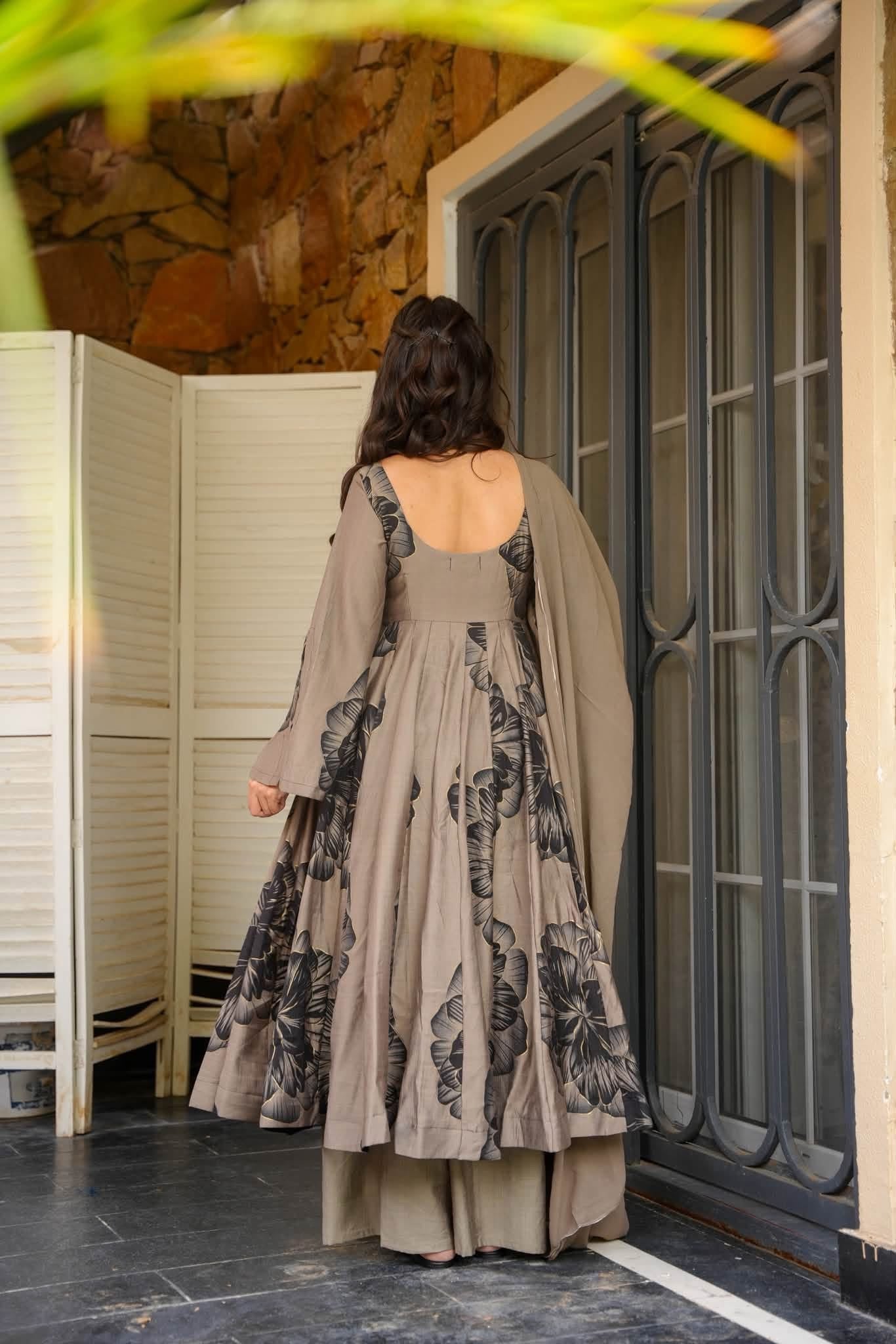 Saumika Cotton Anarkali Suit Set