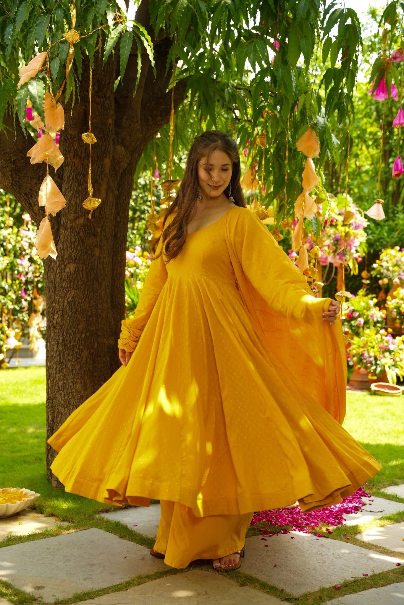 Daffodil Shine Cotton Suit Set