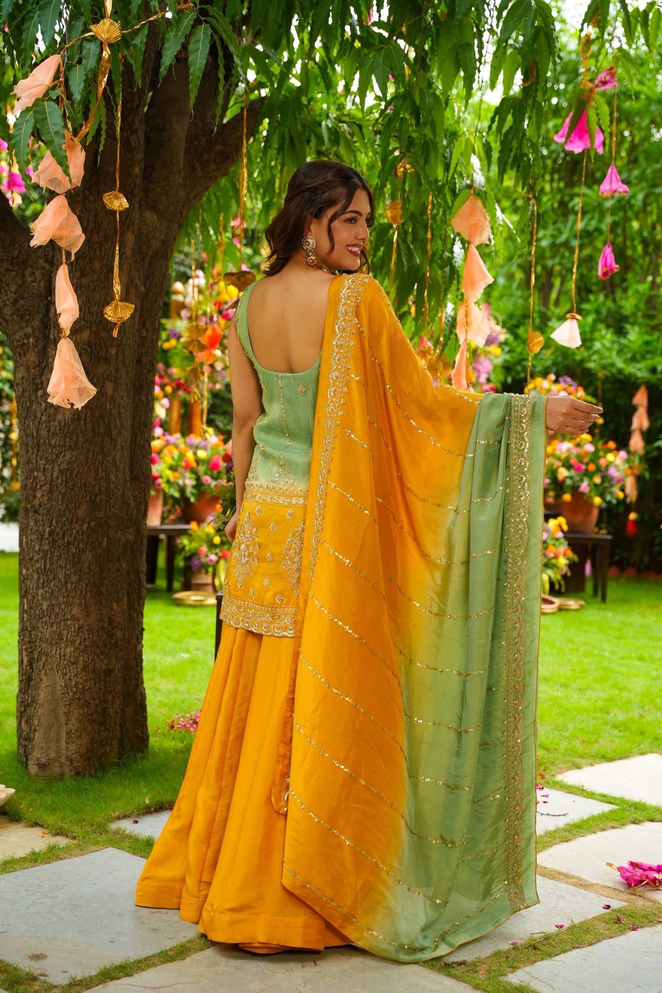 Solmera Cosmos Sharara Set