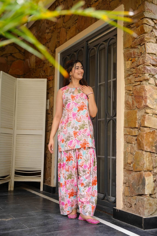 Simmi Floral Farshi Salwar Set