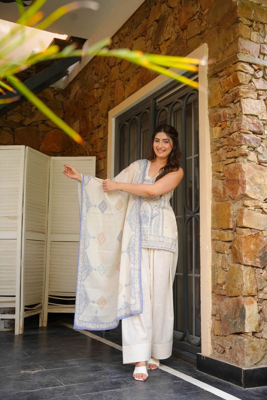Afsa Printed Farshi Salwar Set