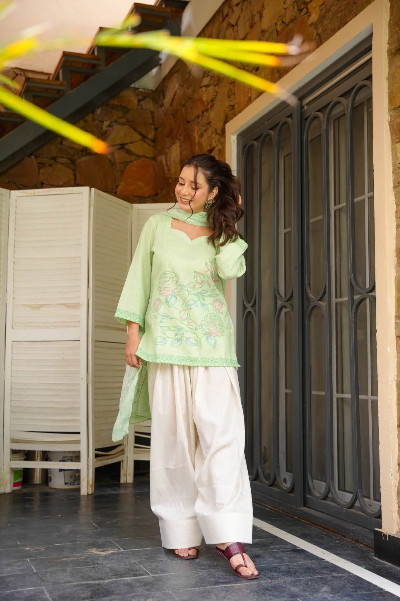 Anjali Printed Farshi Salwar Set