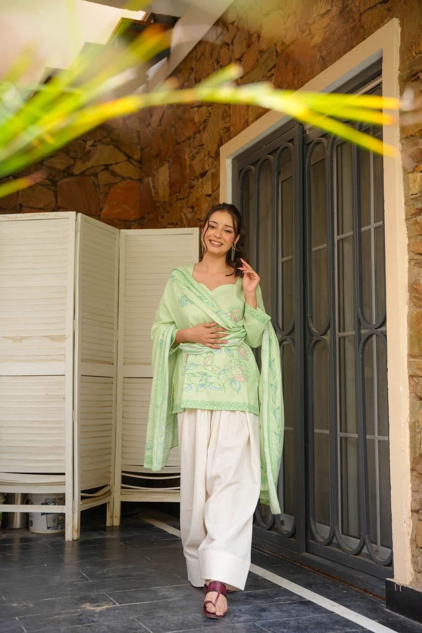 Anjali Printed Farshi Salwar Set