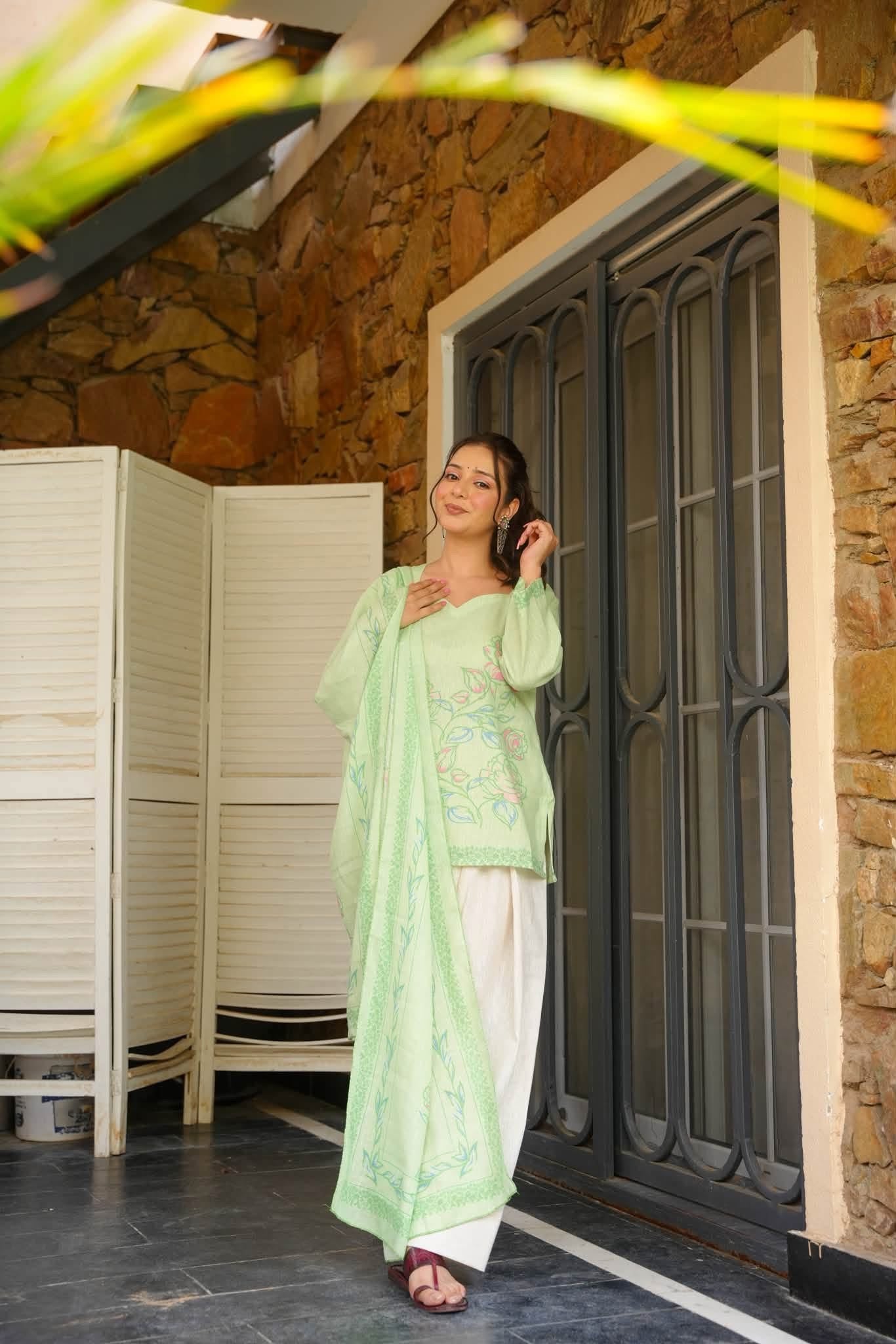 Anjali Printed Farshi Salwar Set