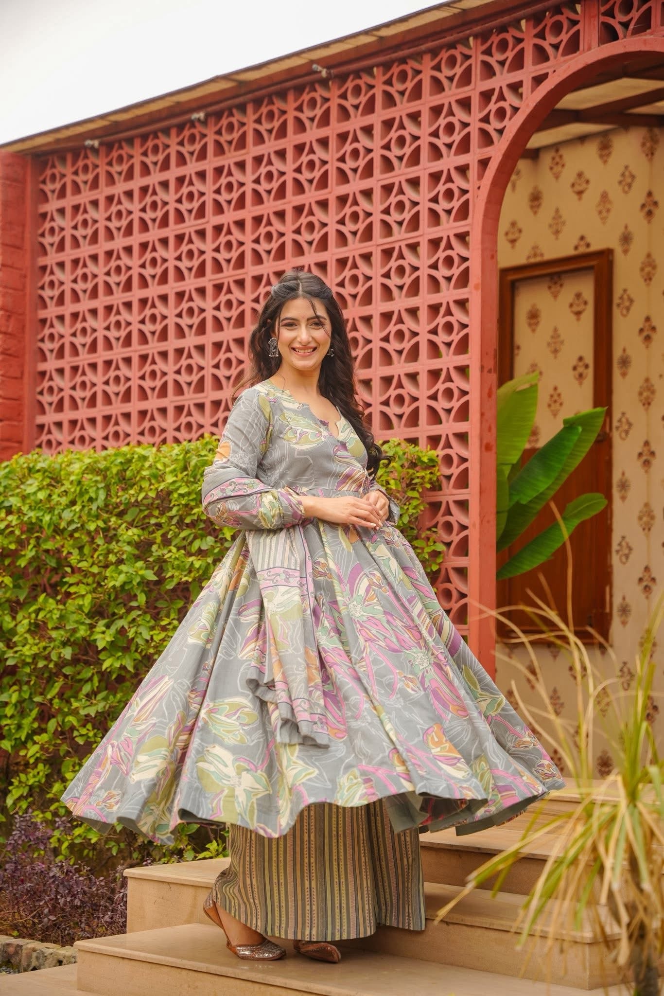 Tehriya Printed Cotton Suit Set