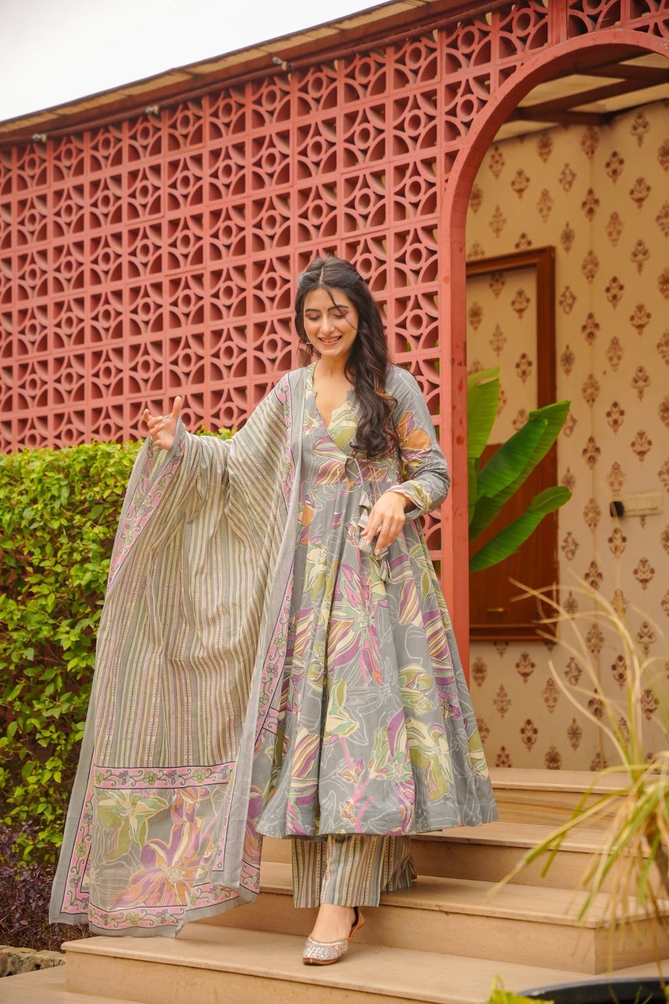 Tehriya Printed Cotton Suit Set