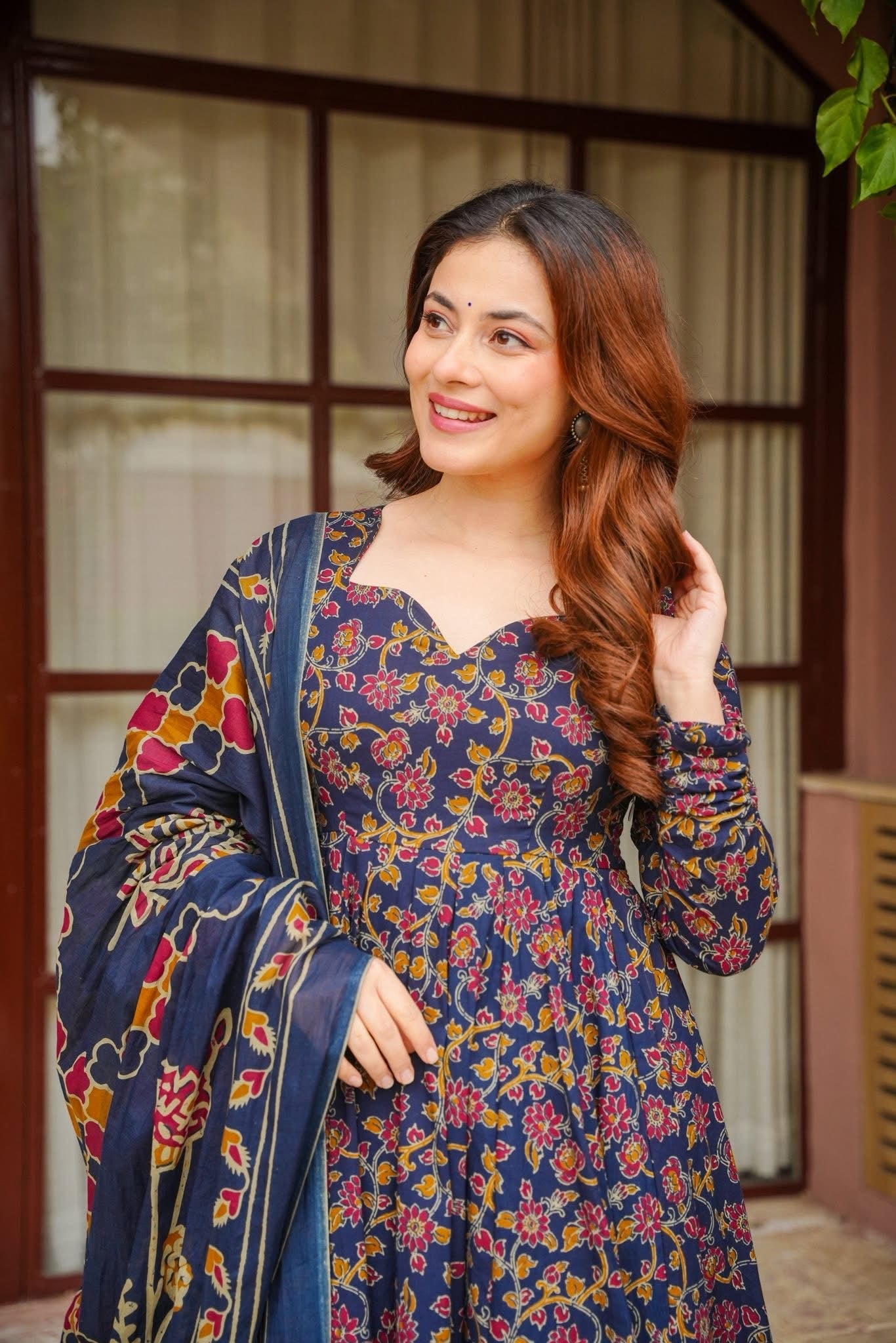 Samvini Floral Cotton Suit Set