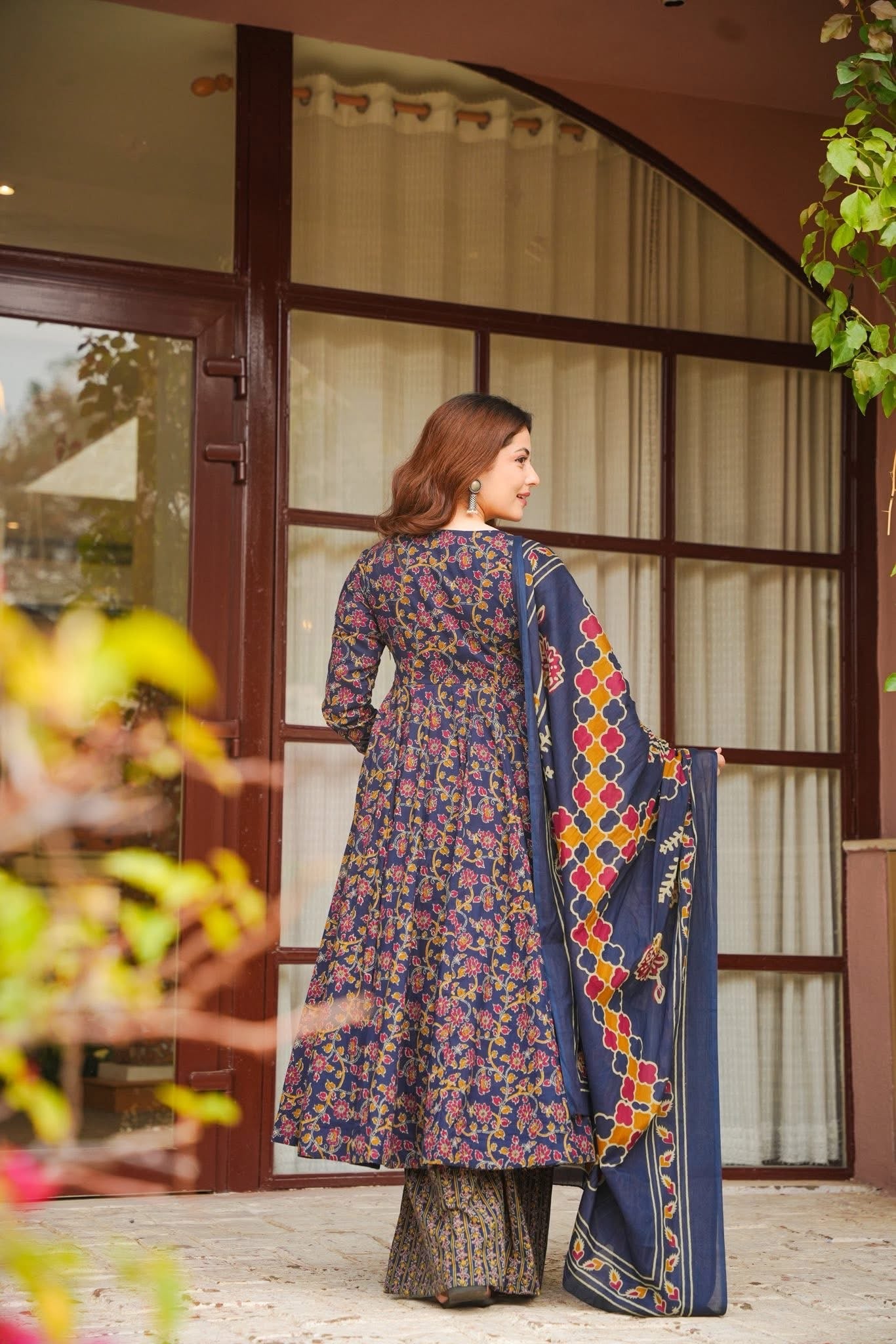 Samvini Floral Cotton Suit Set