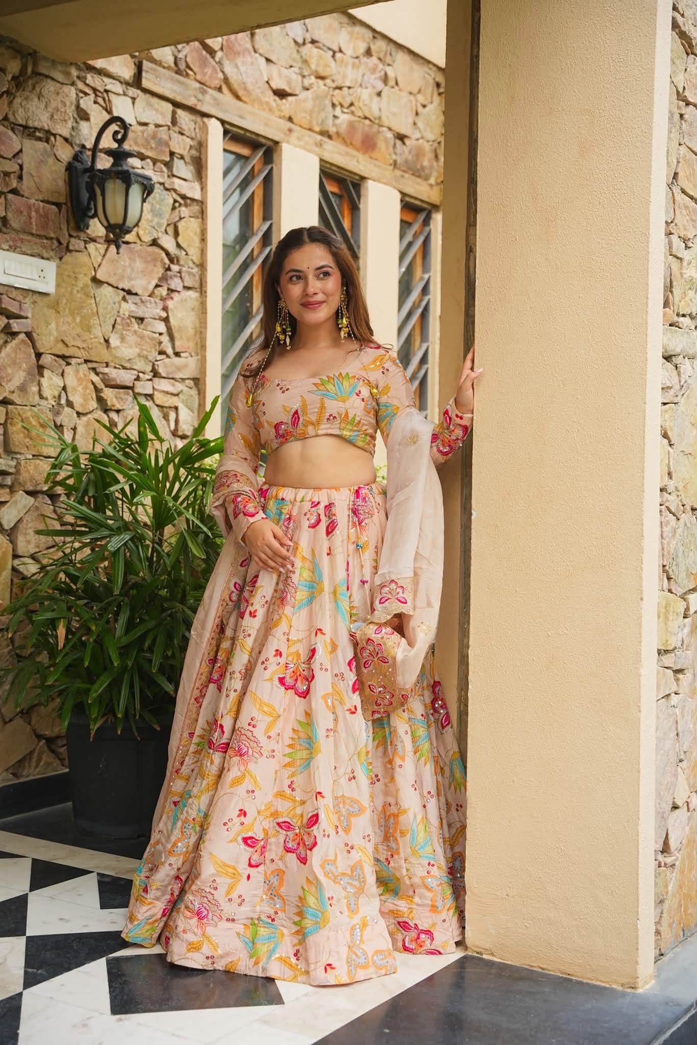 Vareesha Pastel Heavy Lehenga Set