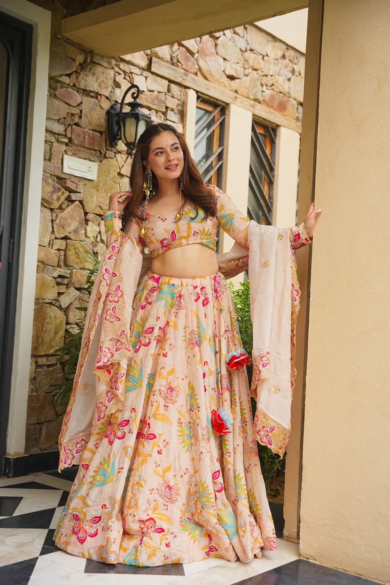 Vareesha Pastel Heavy Lehenga Set