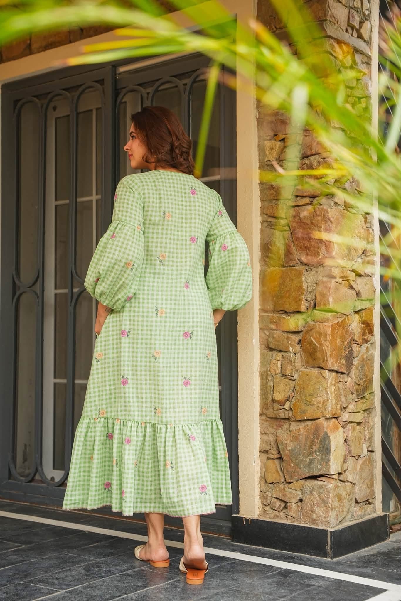 Verona Statement Cotton Maxi Dress