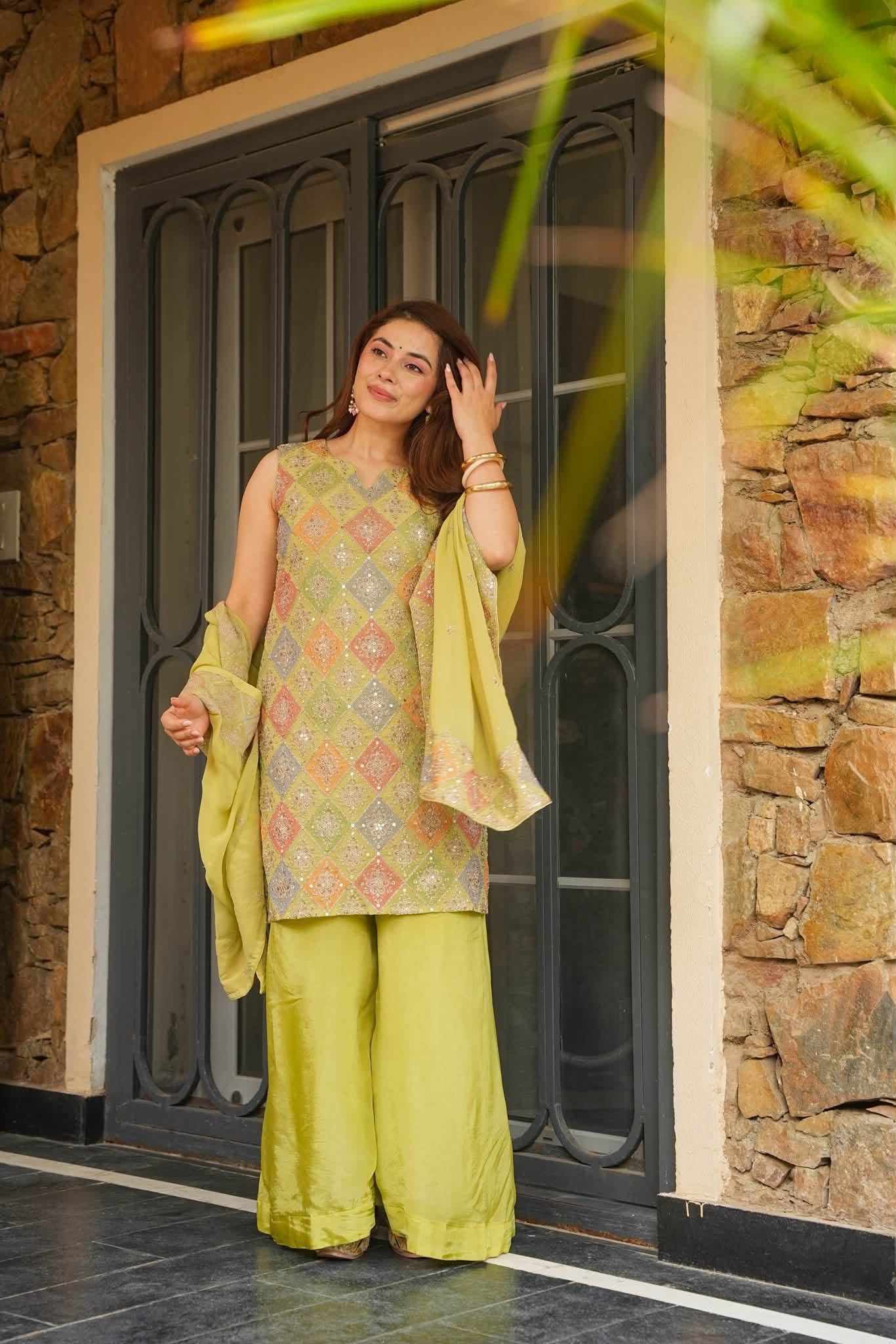 Sharika Heavy Embroidered Kurta Set