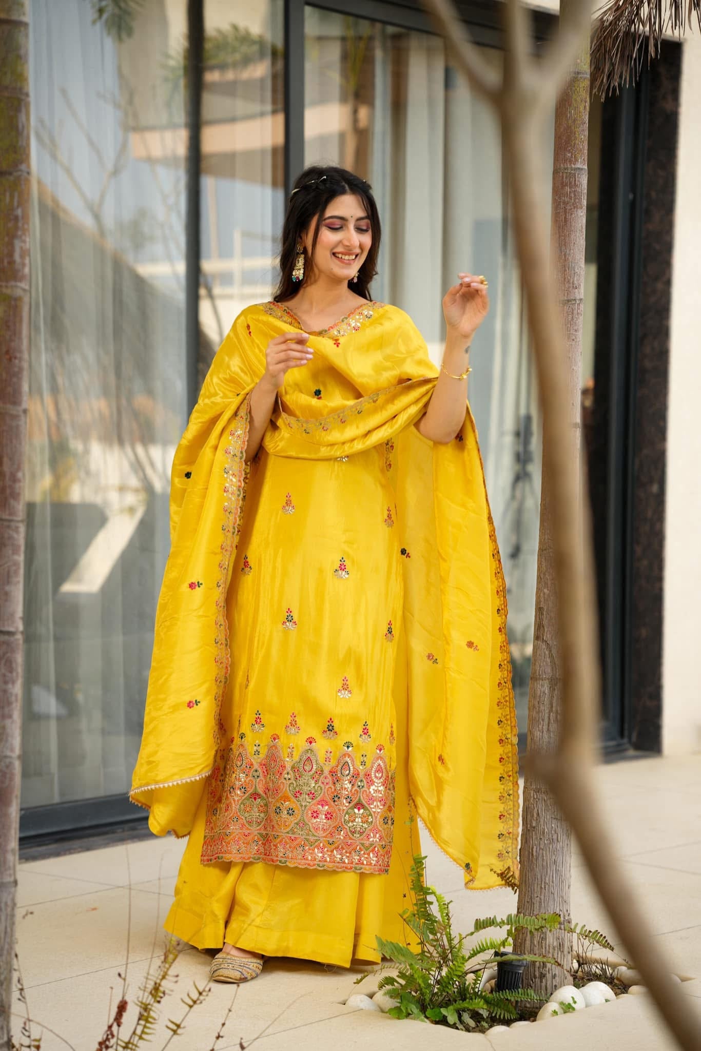 Mimosa luxe yellow suit set