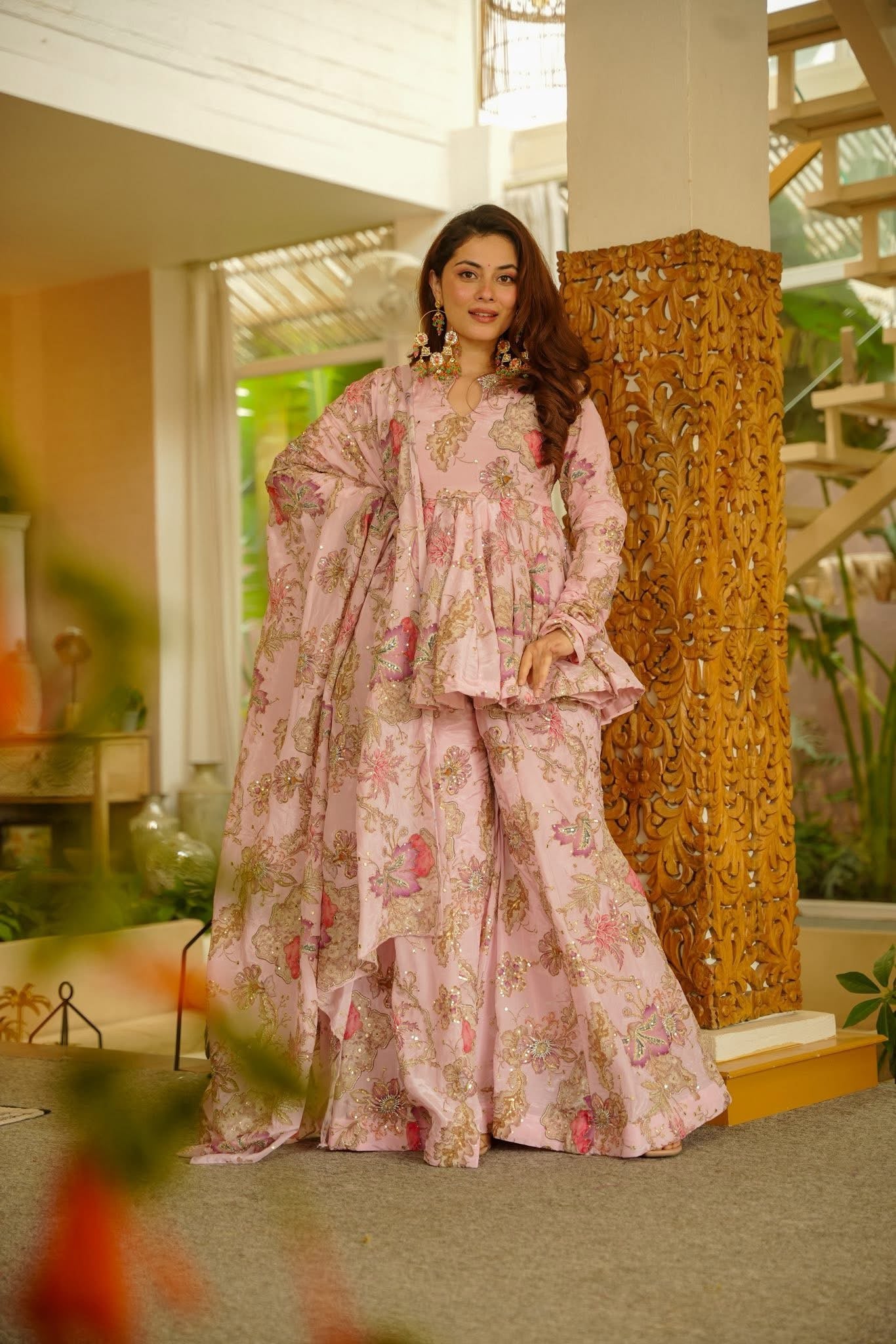 Alara Heavy Embroidered Wedding Wear Sharara Set