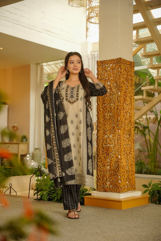 Nysaara Printed Cotton Kurta Set