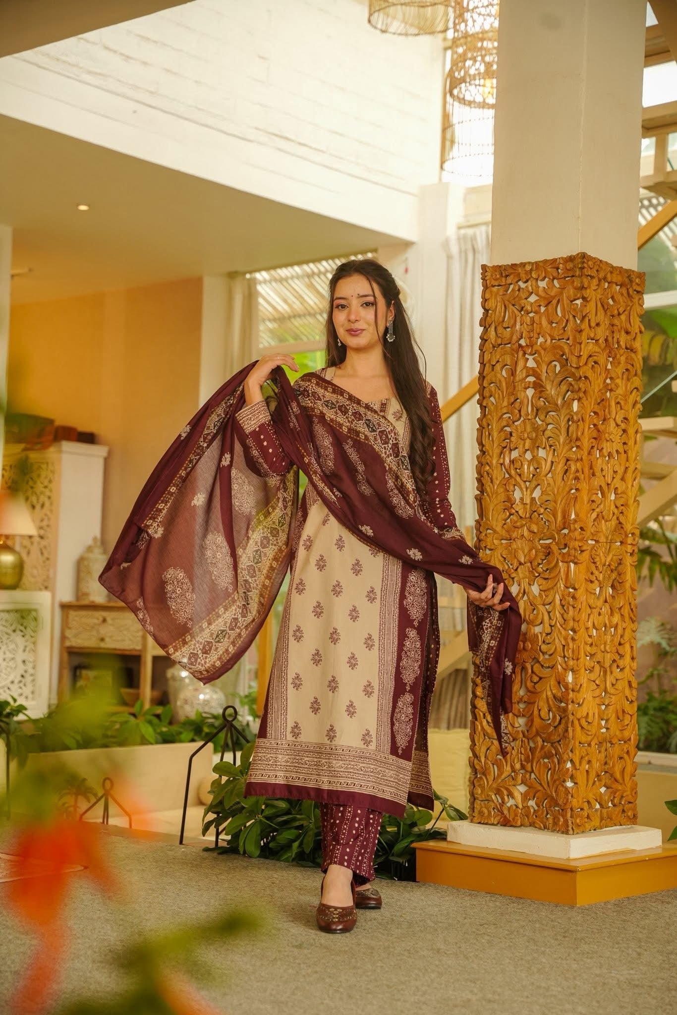 Vira Printed Cotton Kurta Set