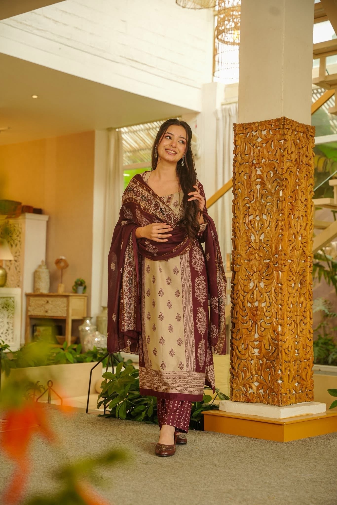 Vira Printed Cotton Kurta Set