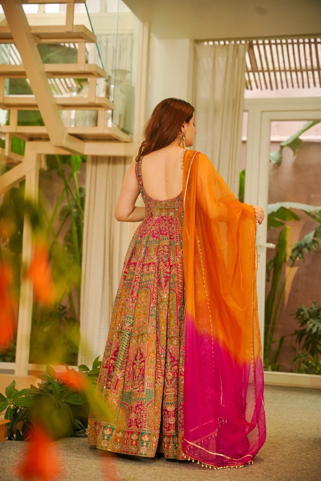 Ruhzaar Heavy Embroidered Maxi Set