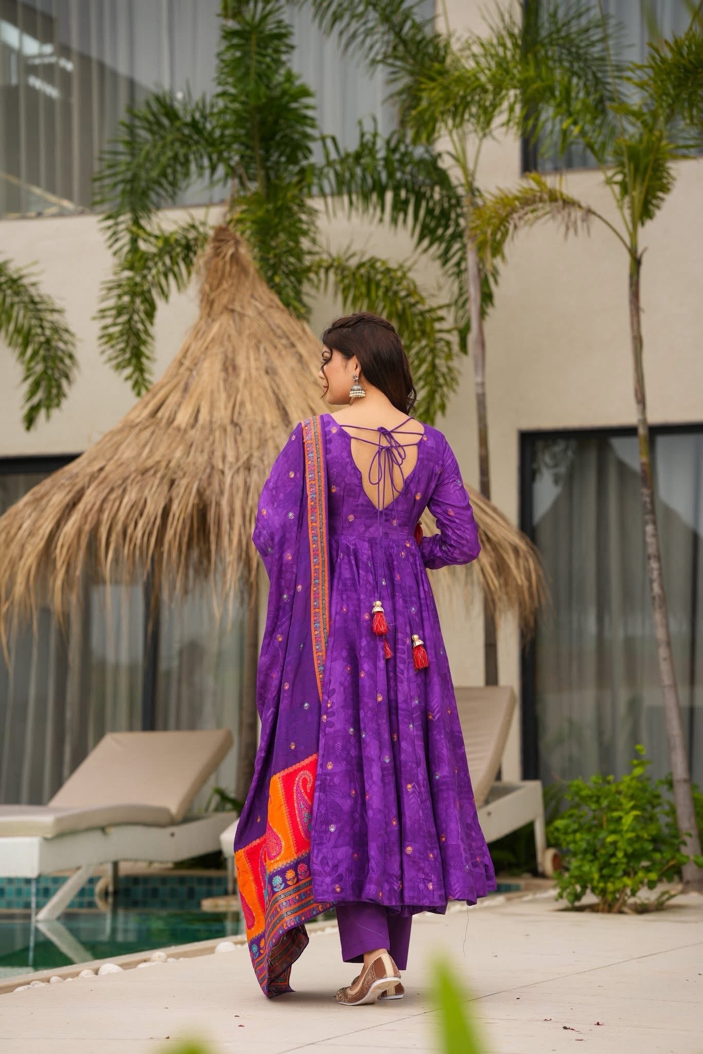 Mridya Silk Anarkali Suit Set with Dupatta