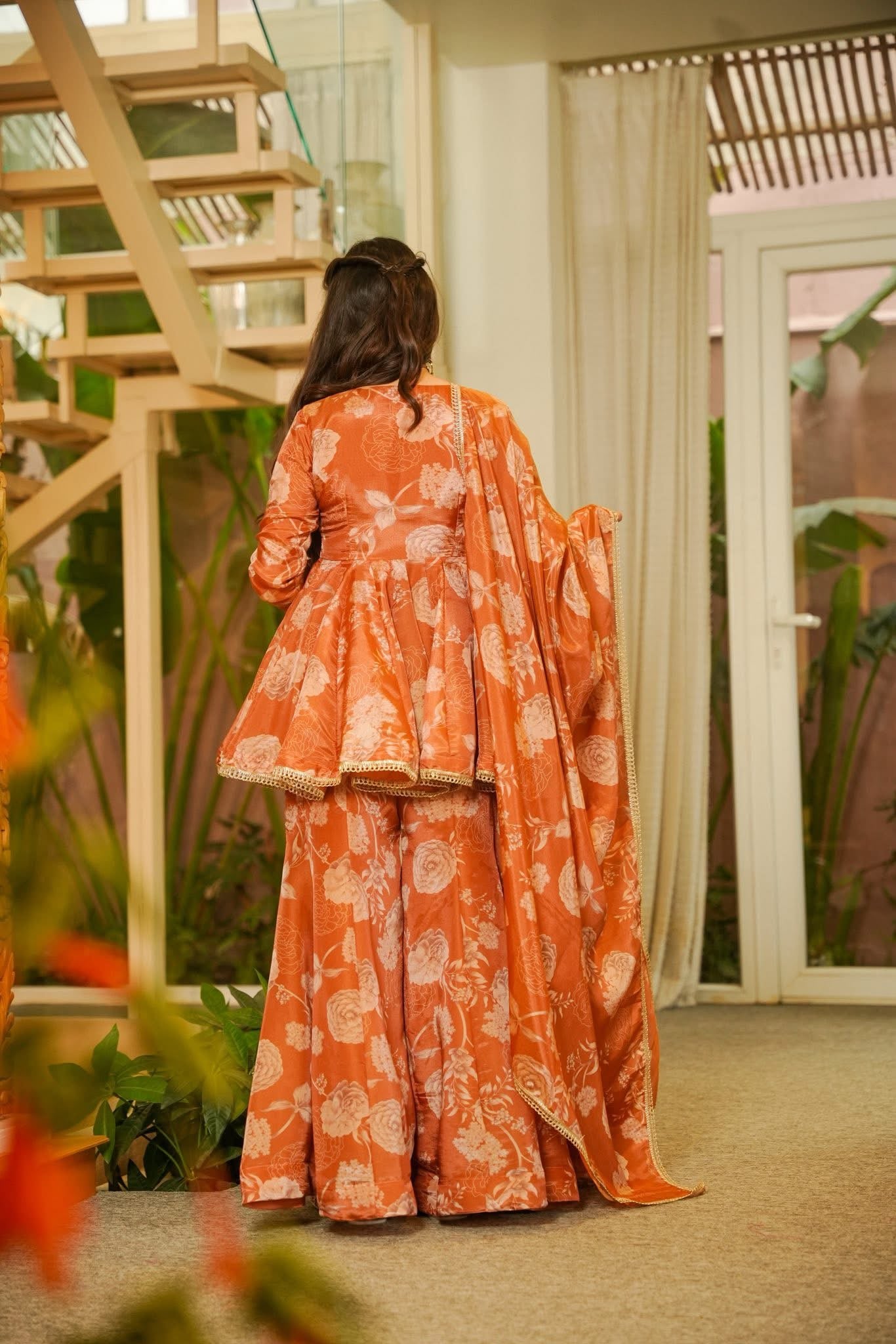 Ahalya Cosmos Sharara Set