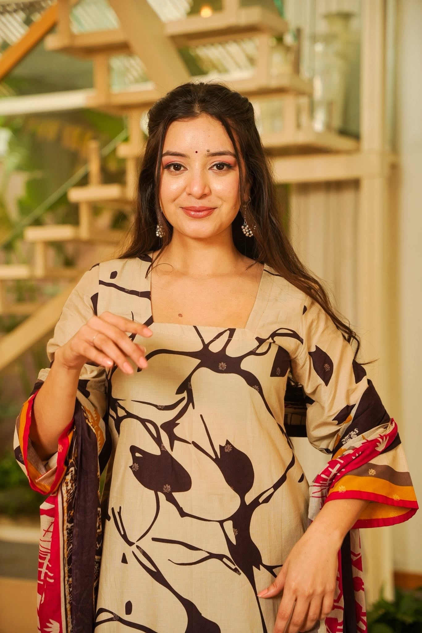 Brishti Printed Cotton Kurta Set