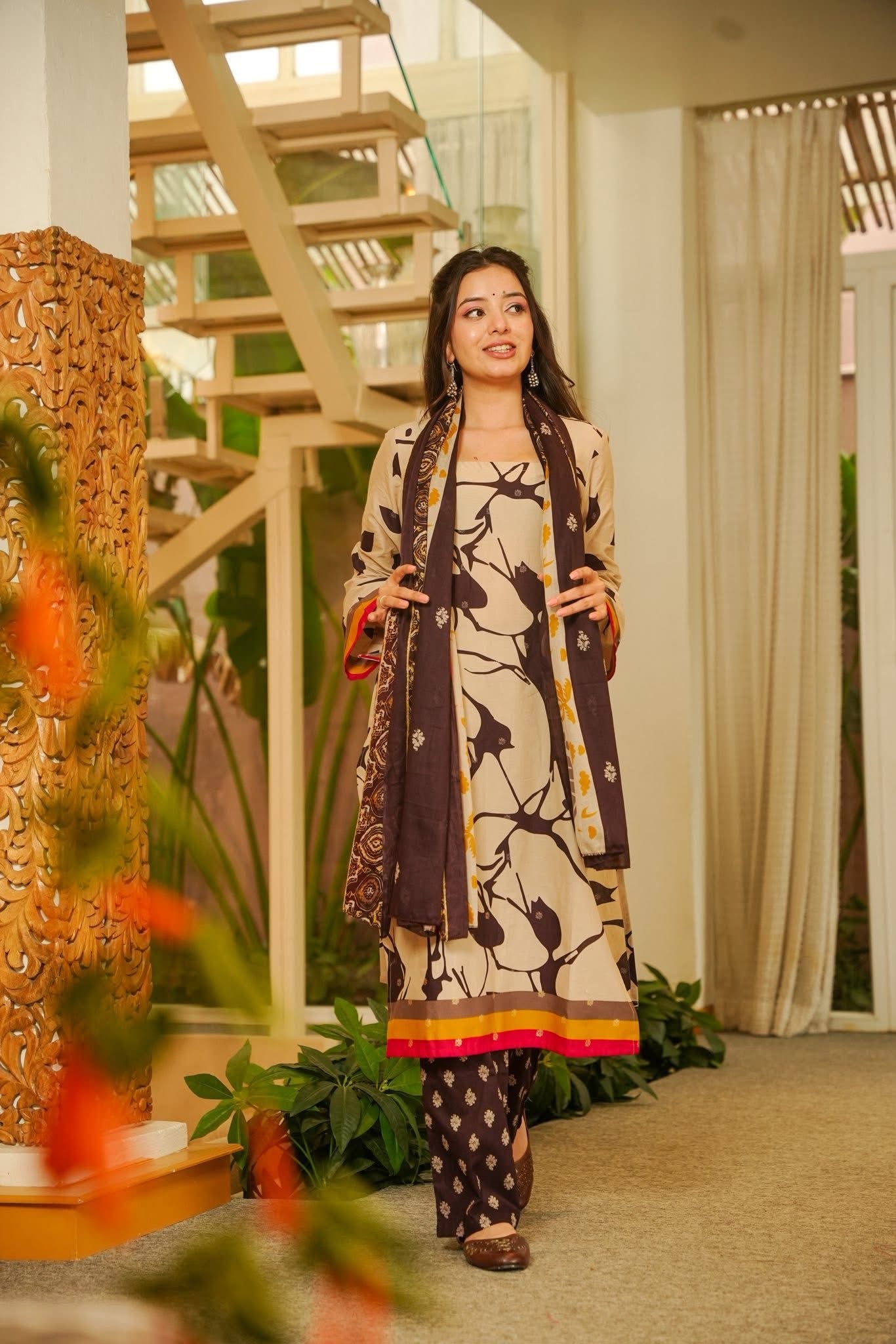Brishti Printed Cotton Kurta Set