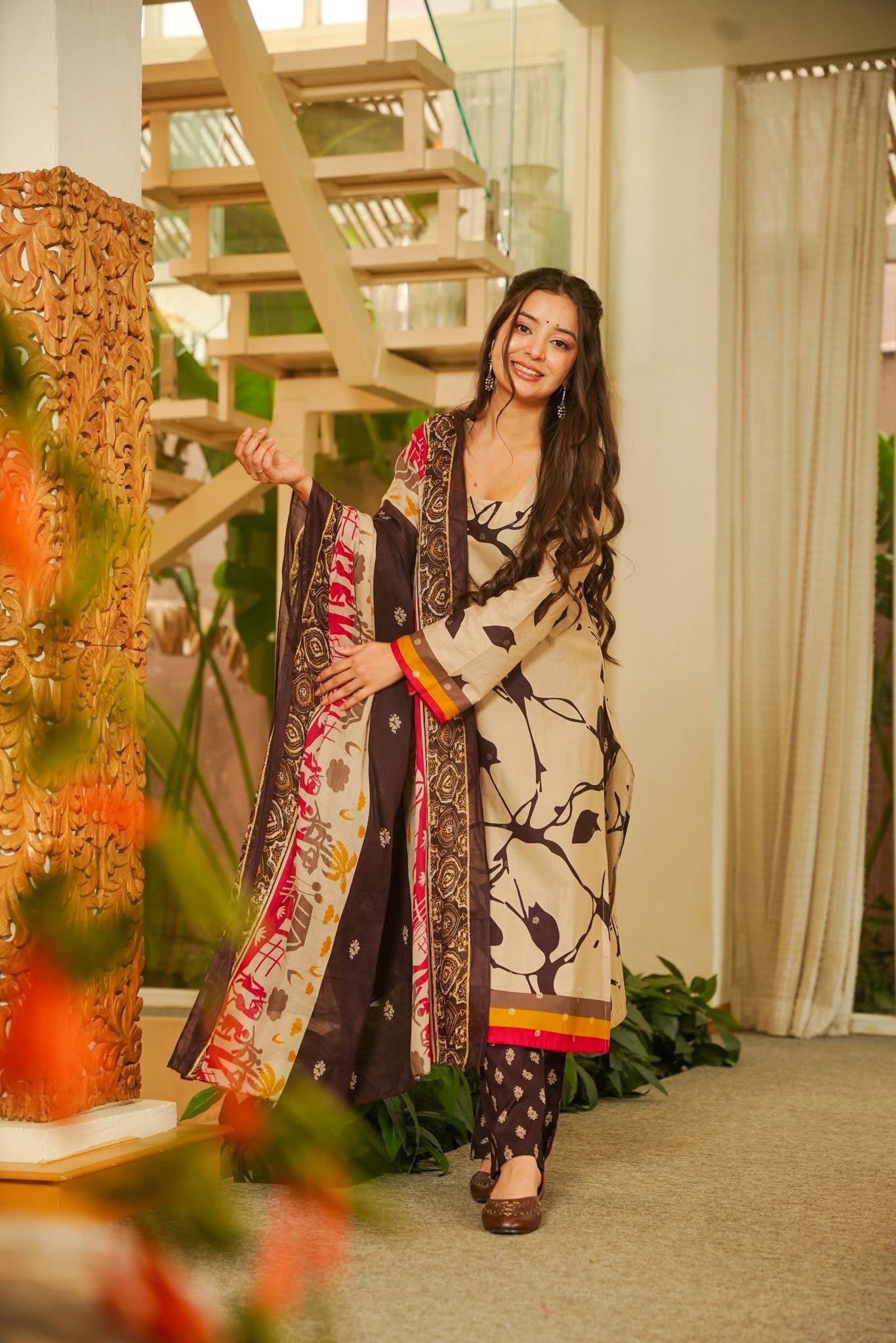 Brishti Printed Cotton Kurta Set