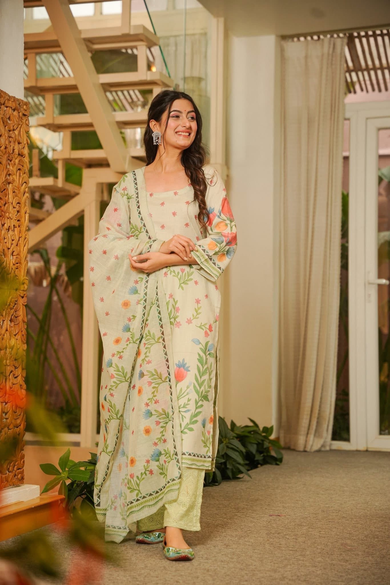 Sarvy Printed Cotton Kurta Set