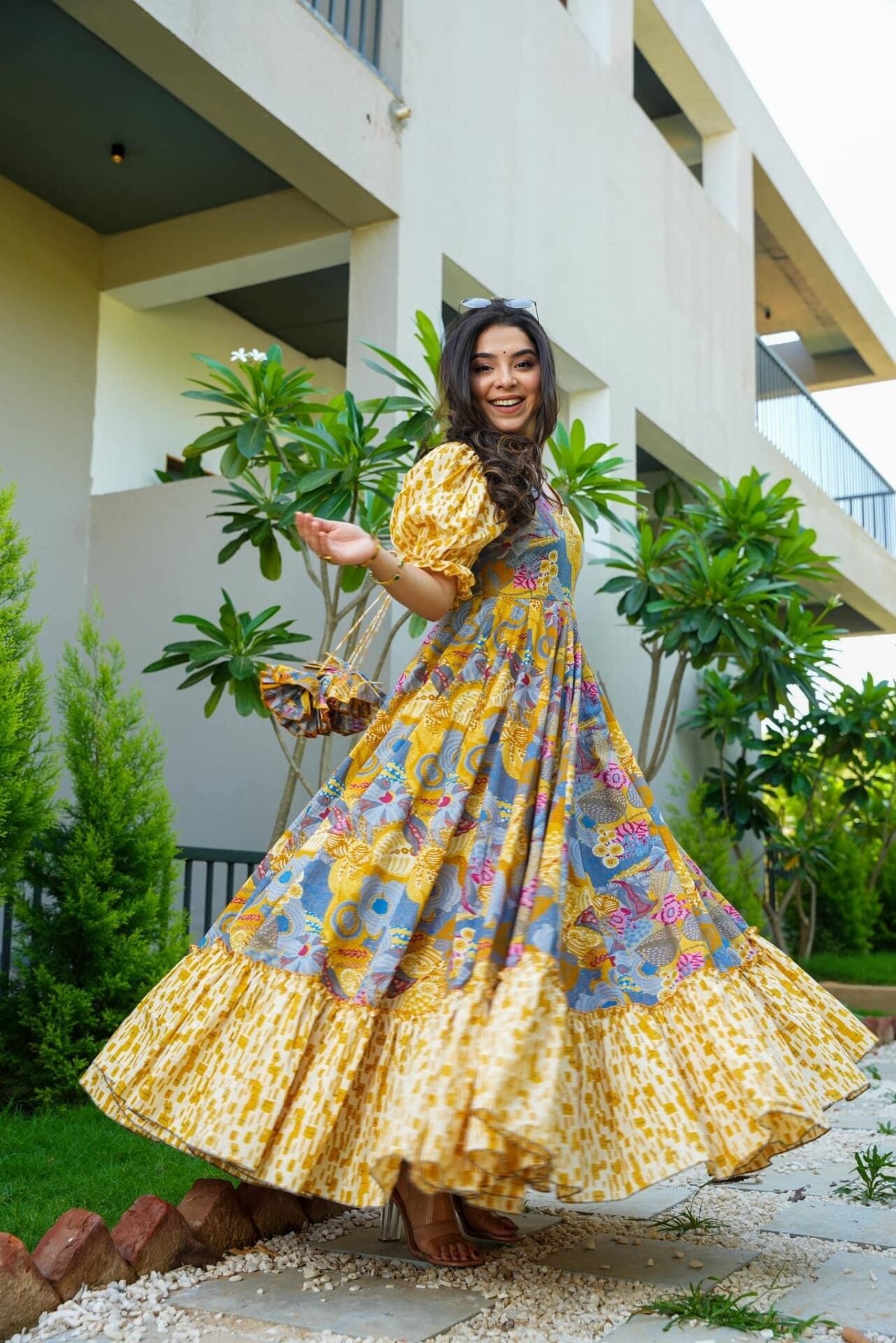 Buy Sunlit-day cotton maxi Online in India | Idaho Clothing Buy Sunlit-day cotton maxi Online in India | Idaho Clothing
