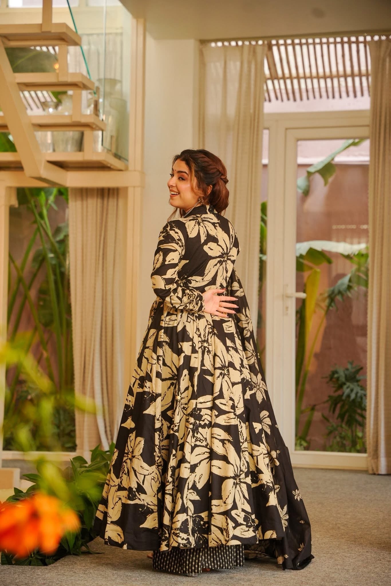 black cotton anarkali dress Buy Black Printed Cotton Anarkali Suit With Dupatta Online in USA at $52.00