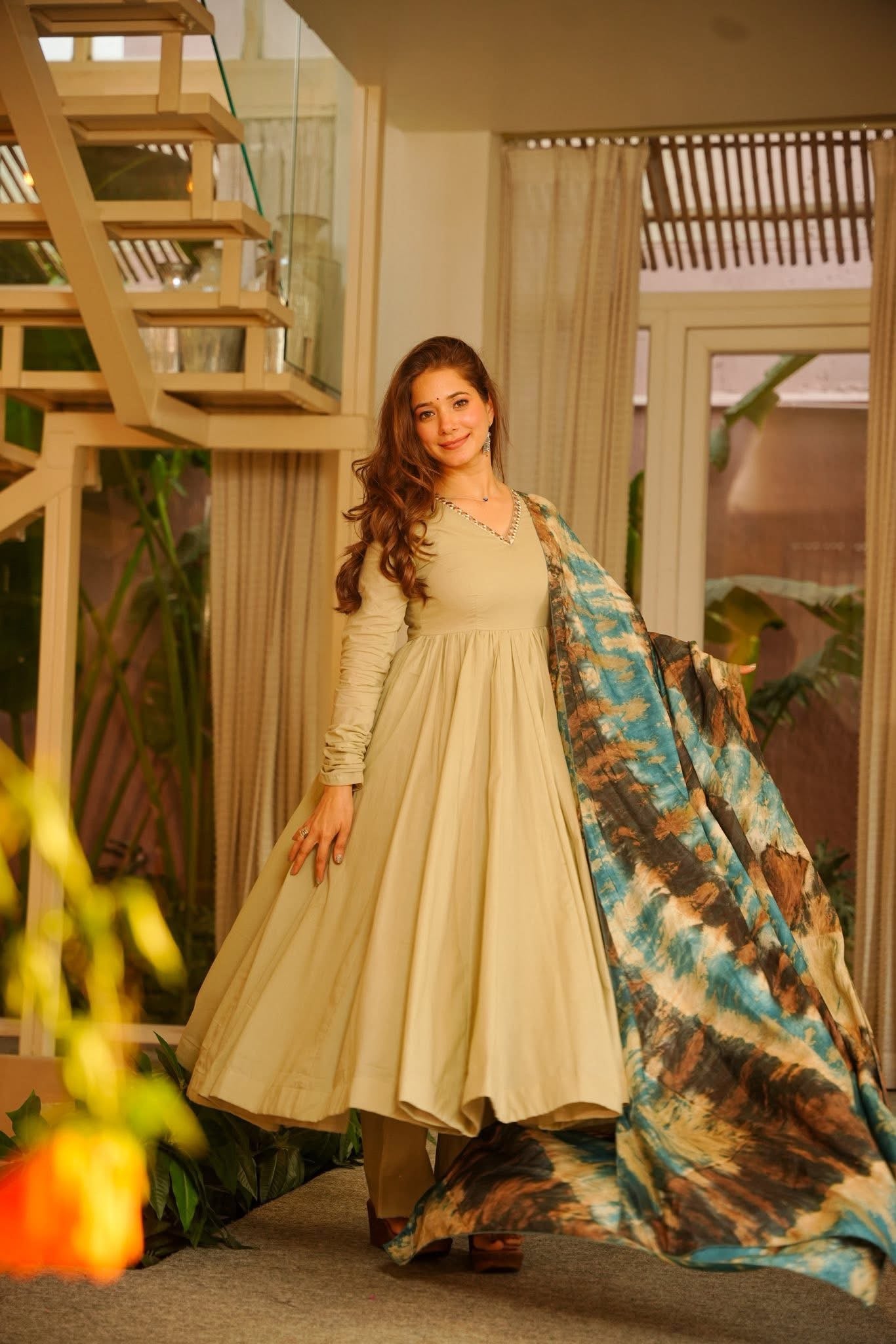 Bani Cotton Anarkali Suit Set