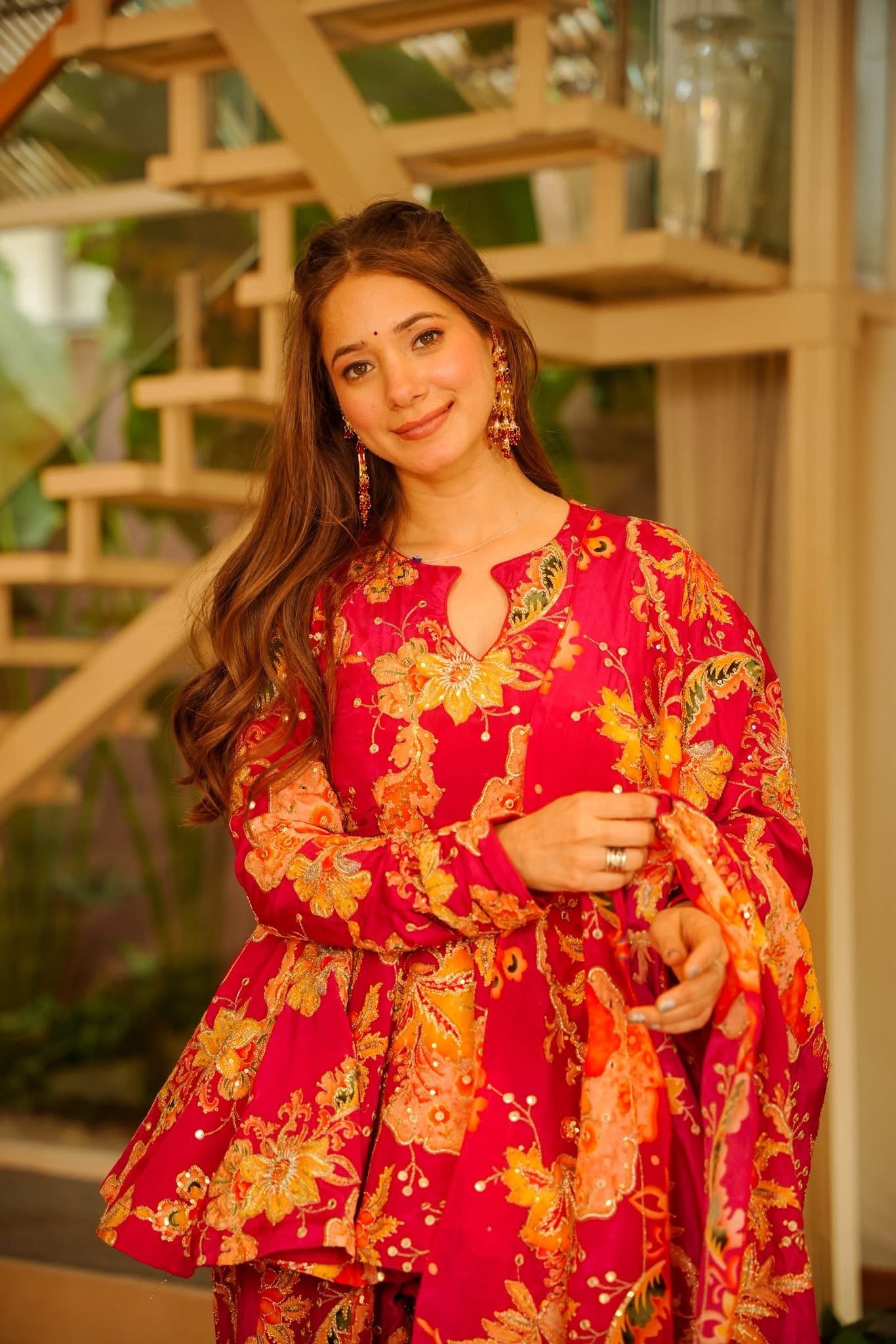 Kresha Heavy Wedding Wear Sharara Set