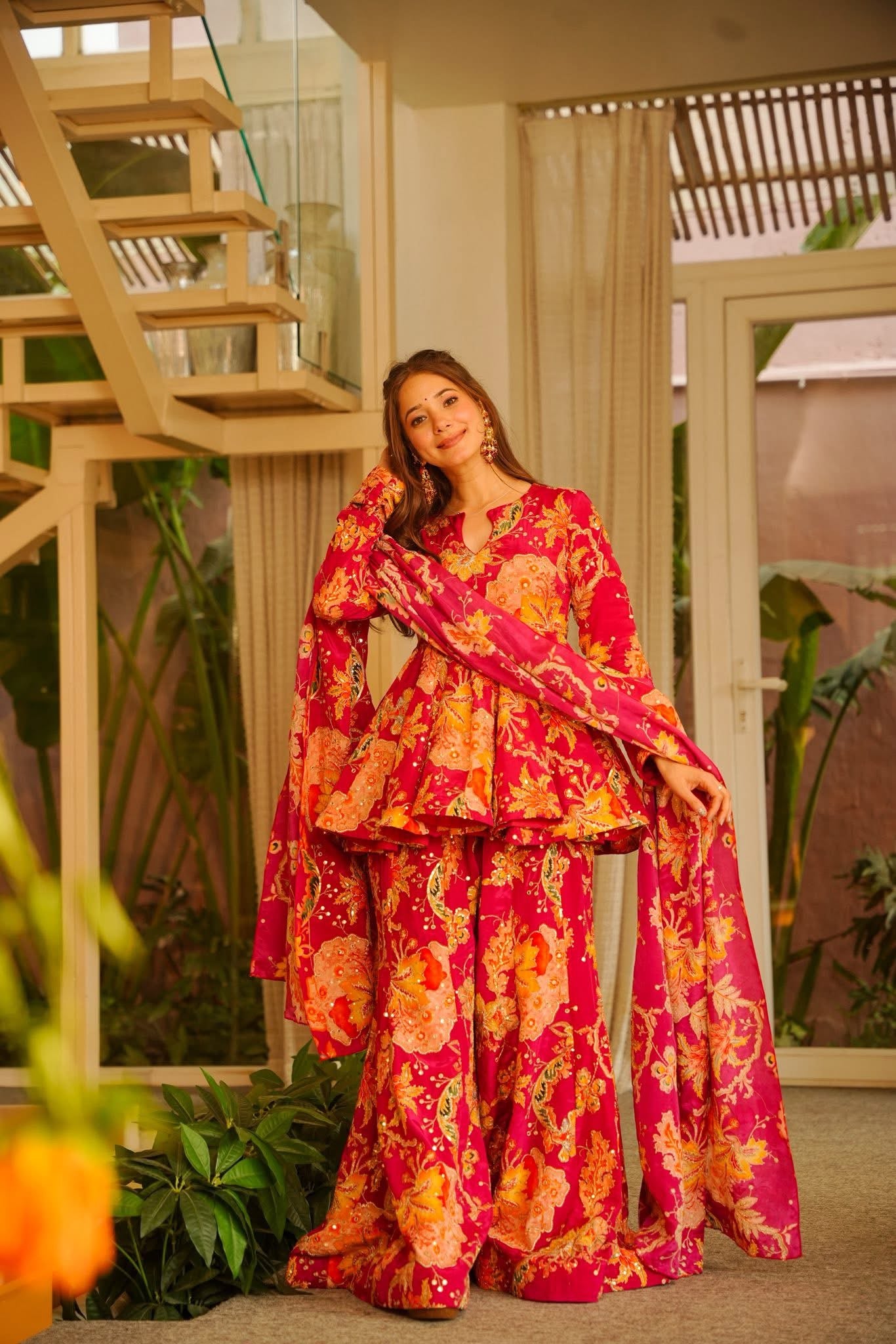 Kresha Heavy Wedding Wear Sharara Set