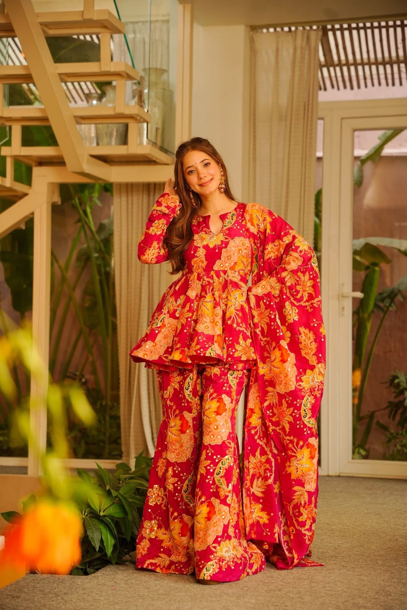 Kresha Heavy Wedding Wear Sharara Set