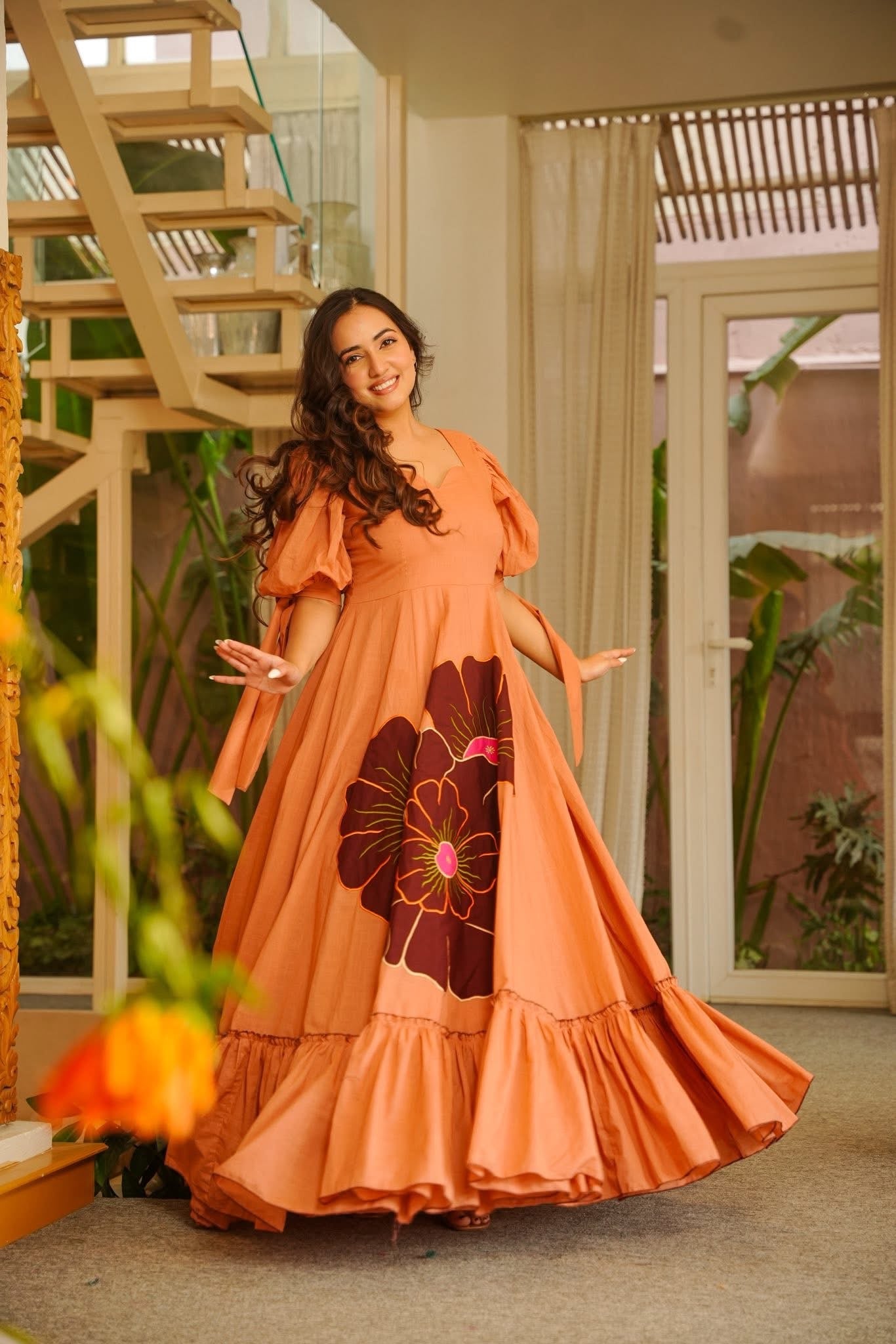 Galeera Floral Statement Maxi Dress