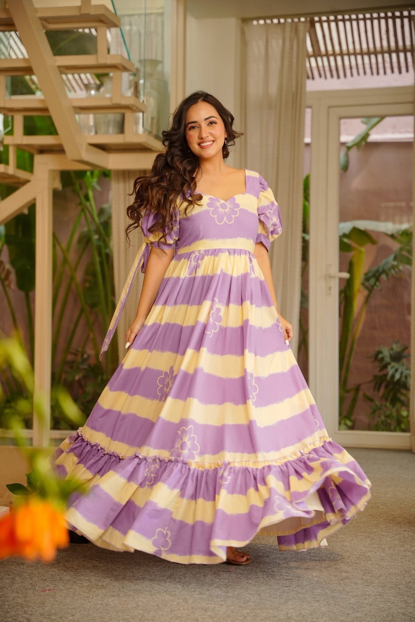 Aspen Printed  Cotton Maxi Dress