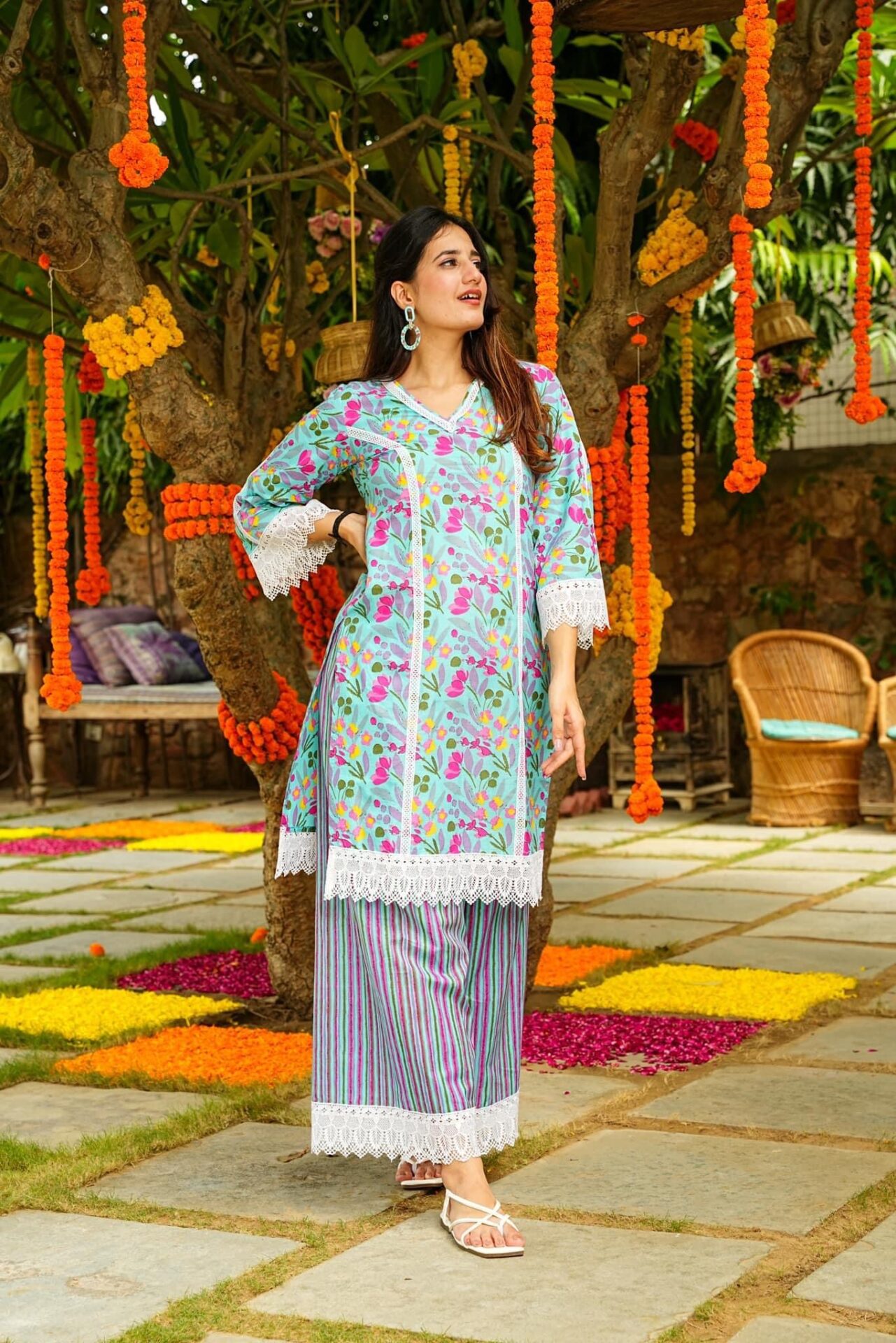 Lace Love Cotton Suit Set