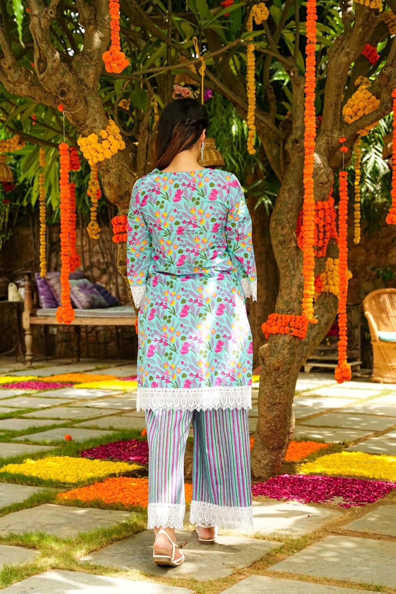 Lace Love Cotton Suit Set