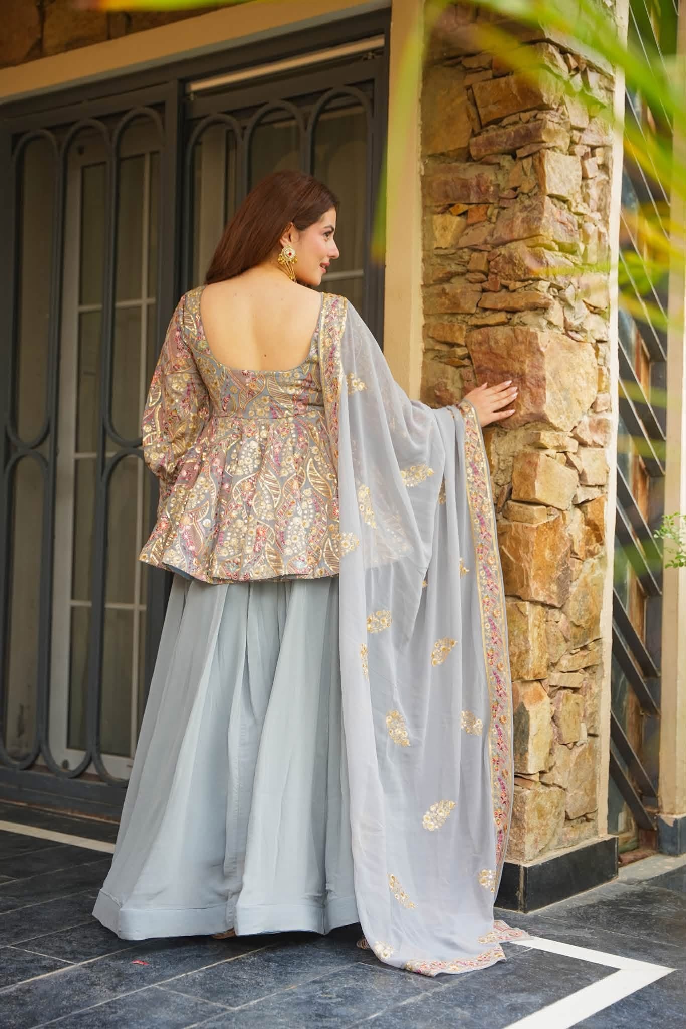 Maithili Glitter Heavy Embroidered Kurta Set