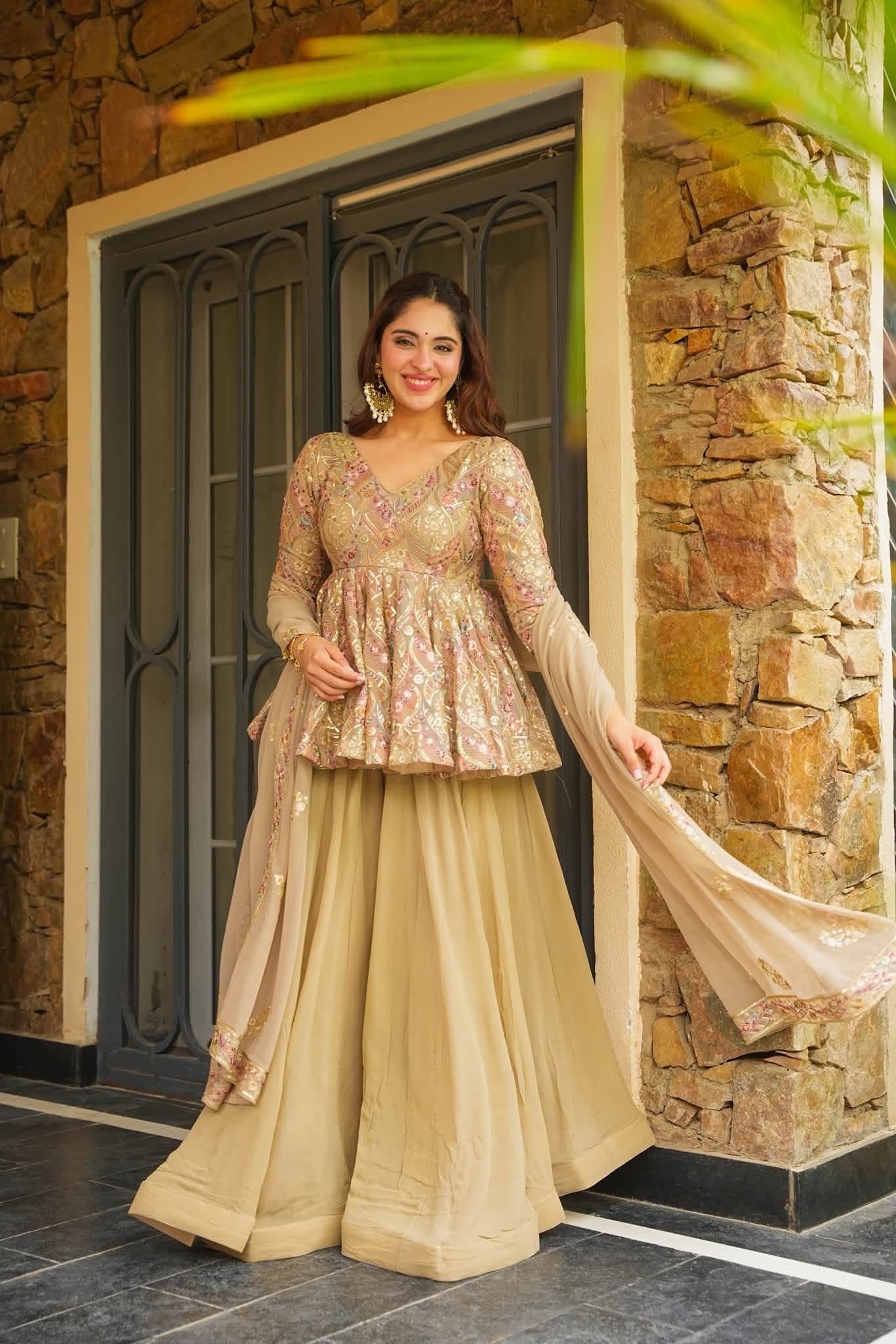 Rida Festive Heavy Embroidered Kurta Set