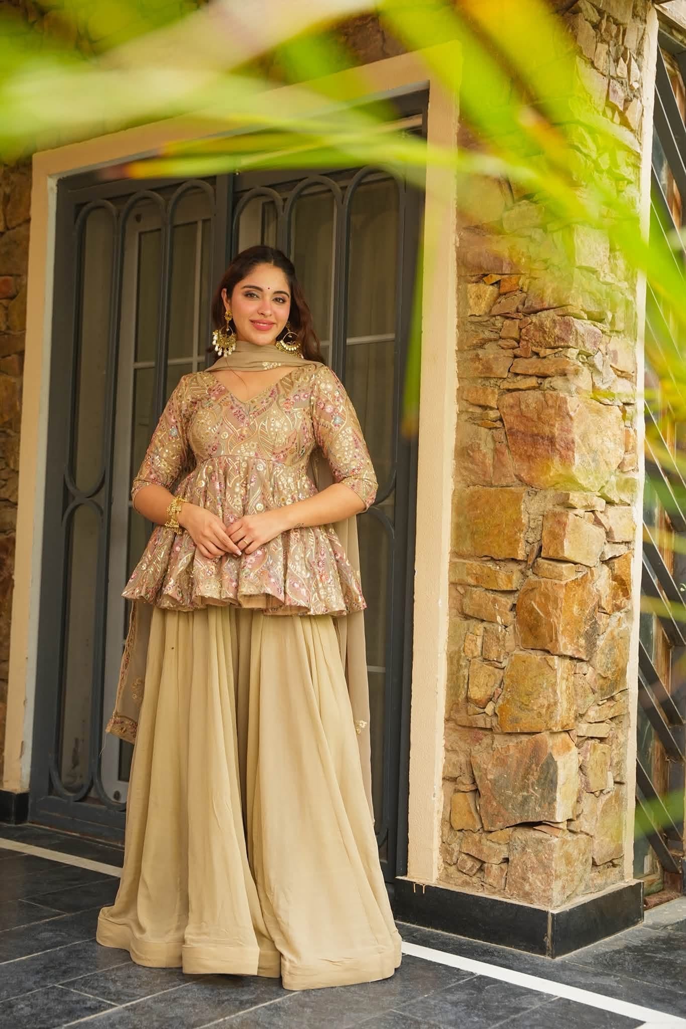 Rida Festive Heavy Embroidered Kurta Set