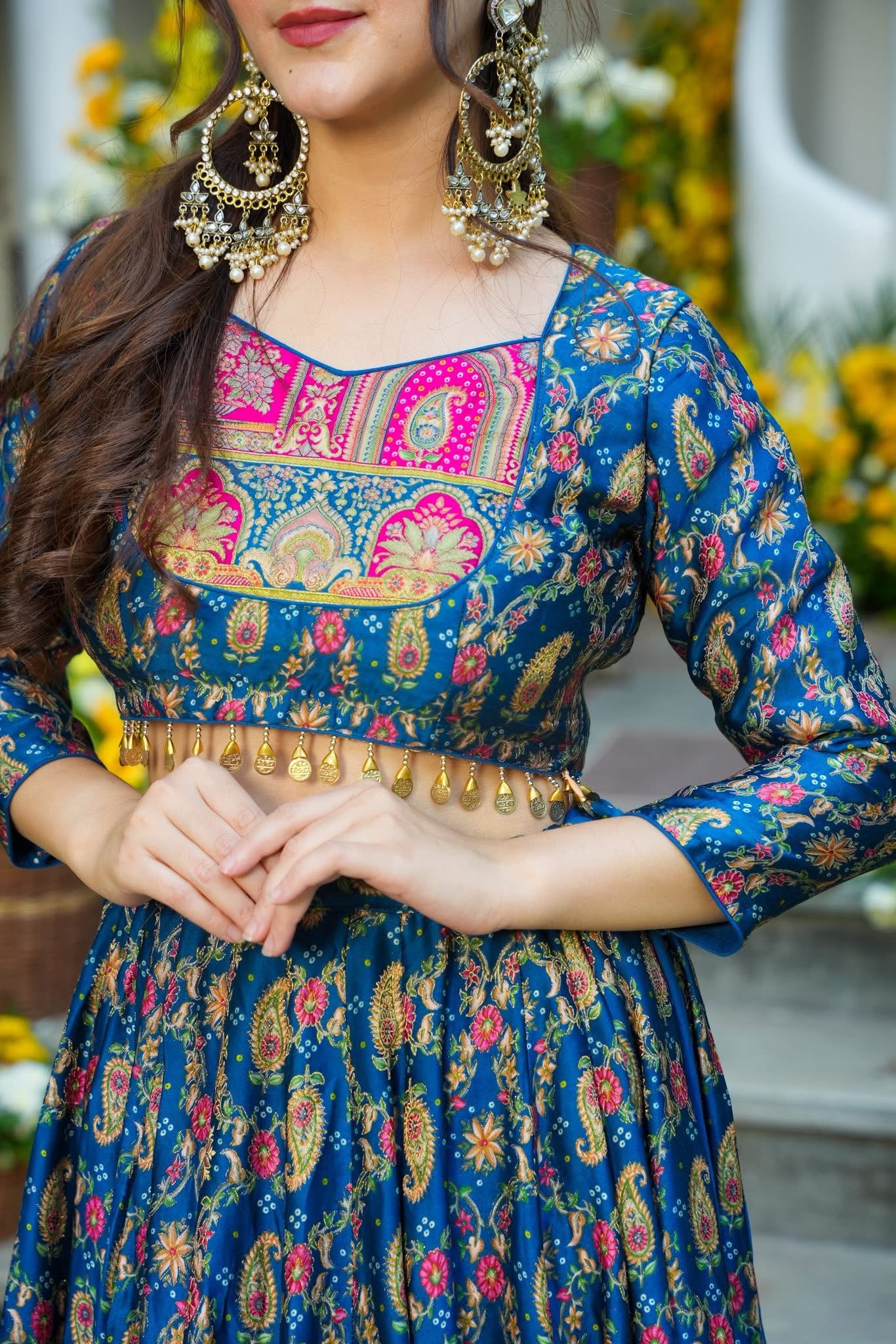 Raanya Blue Lehenga Choli Set