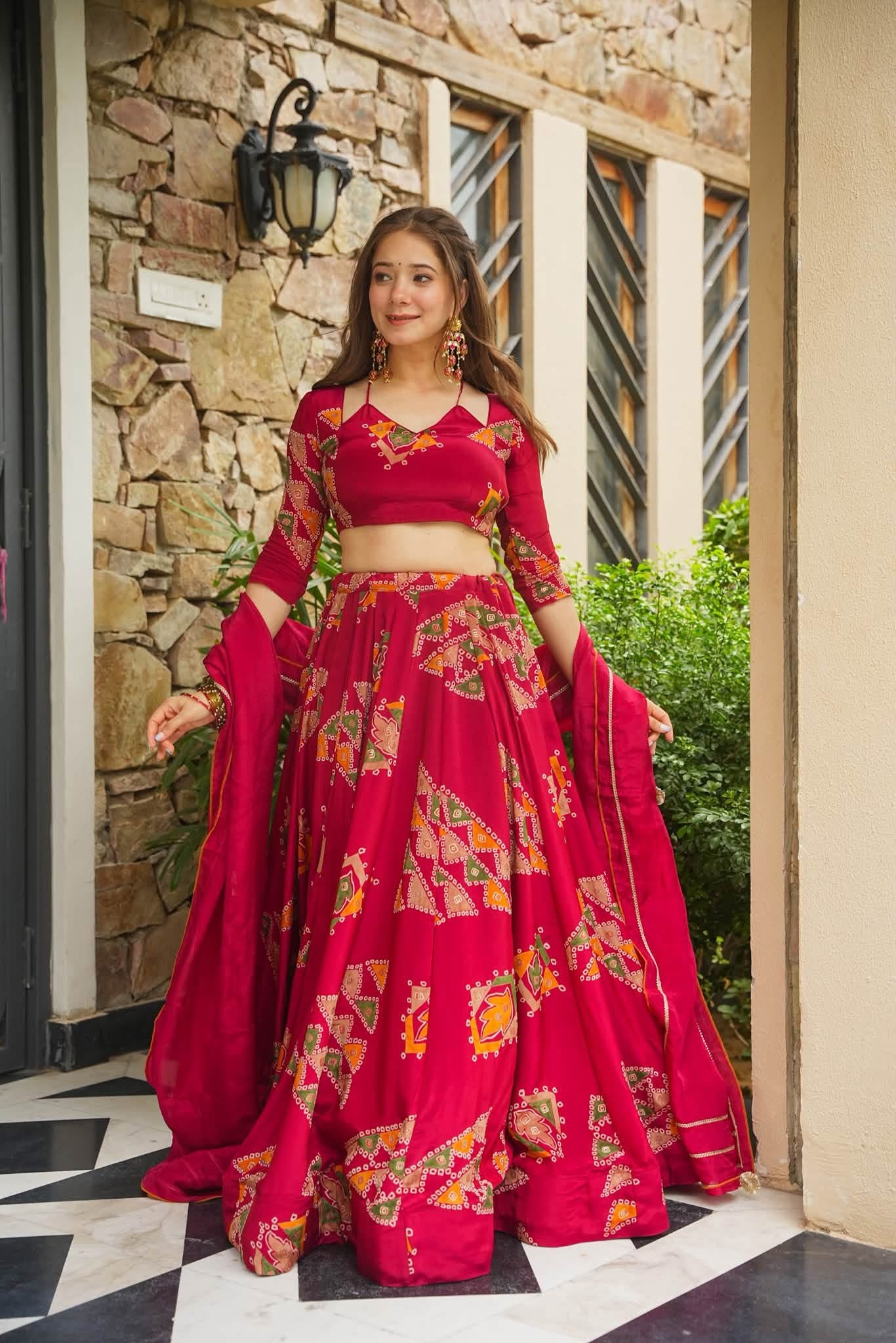 Ritambari Red Lehenga Set