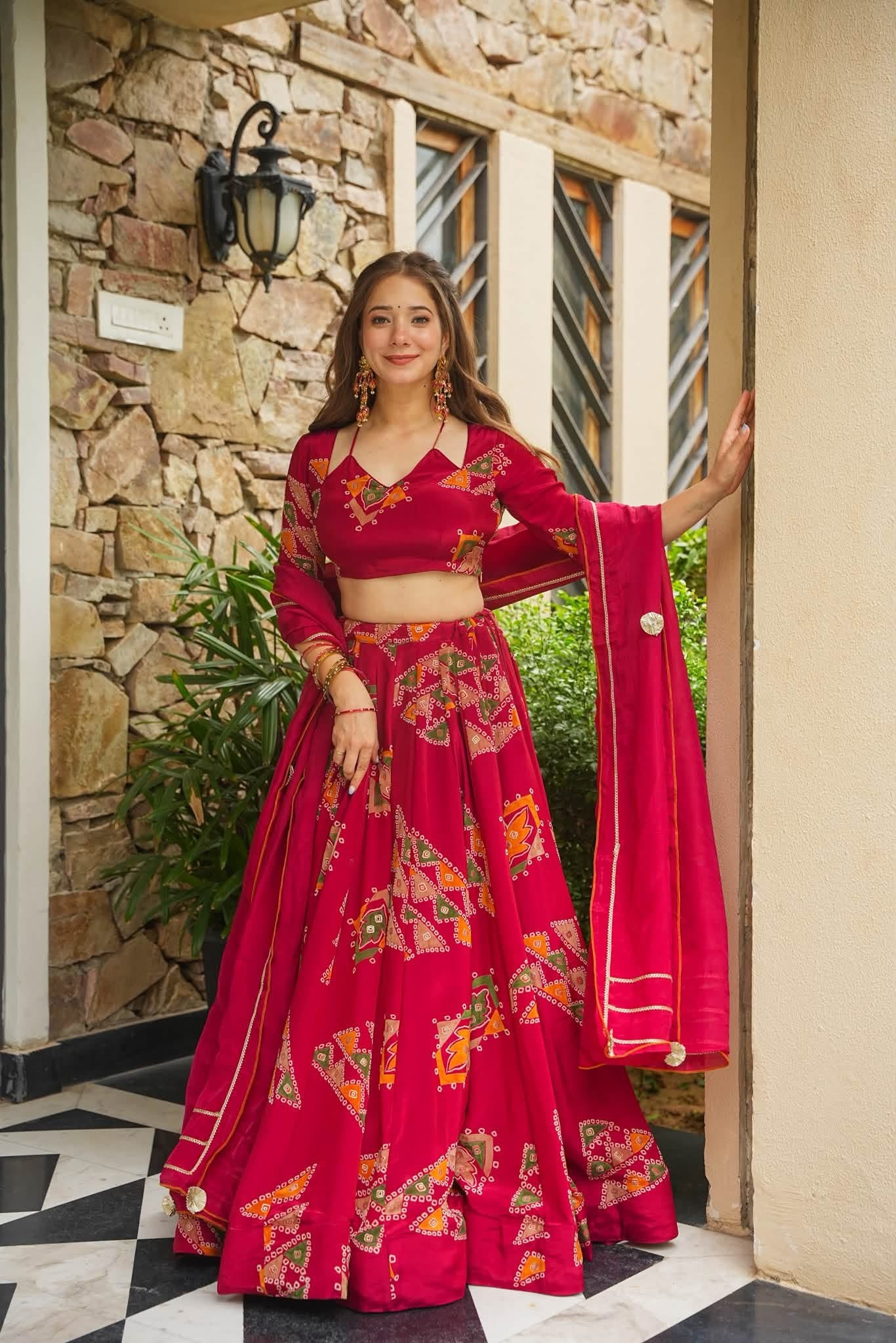 Ritambari Red Lehenga Set