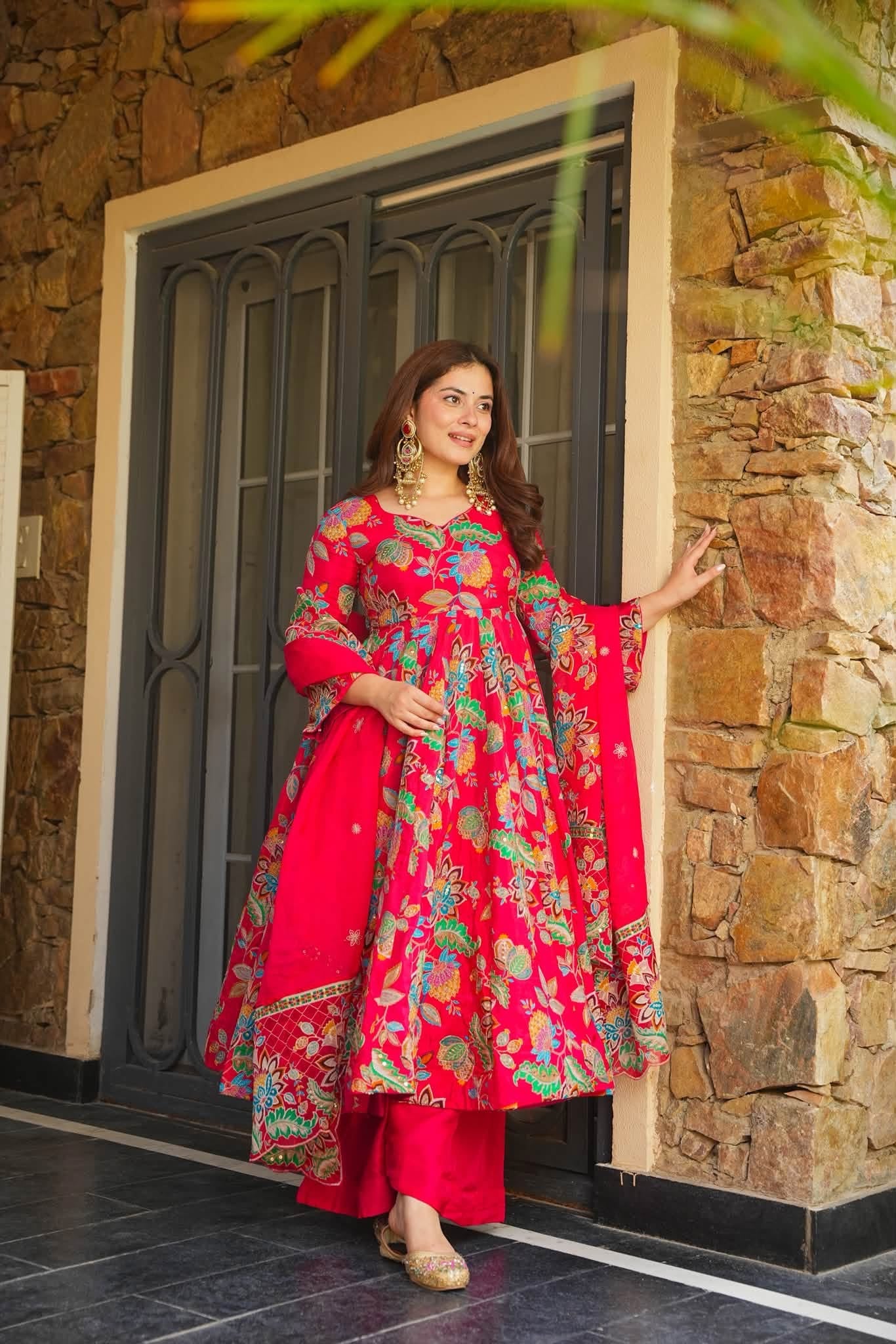 Mehrnaz Radiance Heavy Anarkali Suit Set