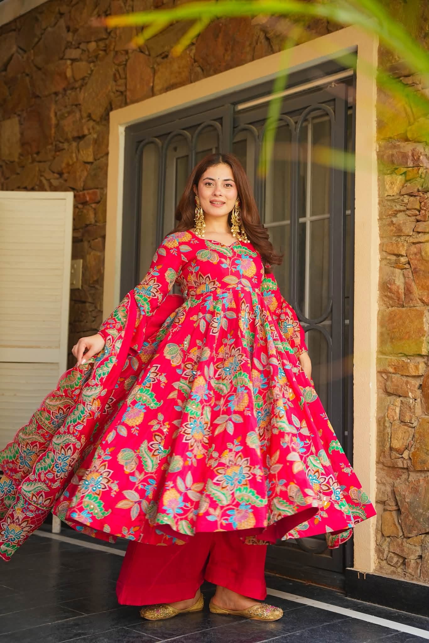 Mehrnaz Radiance Heavy Anarkali Suit Set