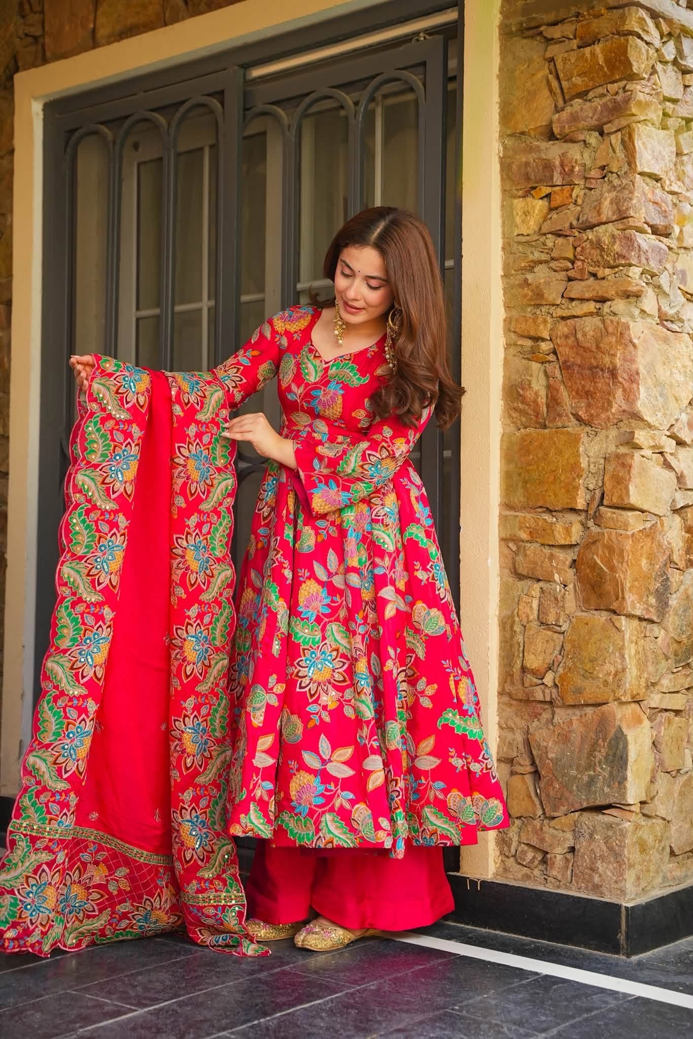 Mehrnaz Radiance Heavy Anarkali Suit Set